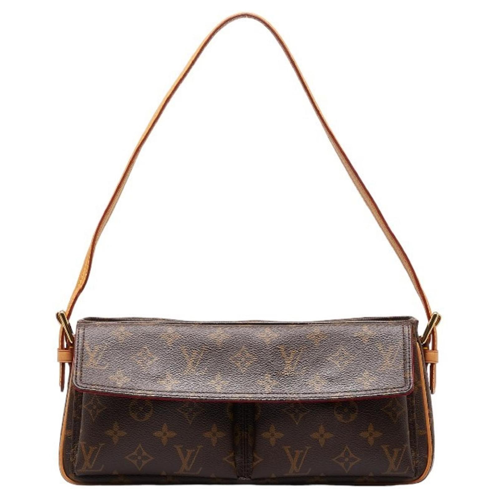 Louis Vuitton Monogram Vivacite MM Schultertasche Braun Monogramm 