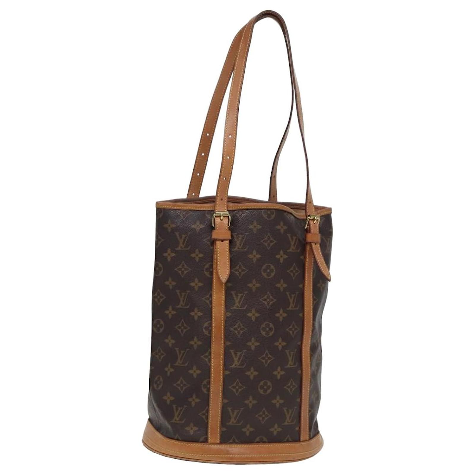 LOUIS VUITTON Monogram Bucket GM Schultertasche M42236 LV Auth  