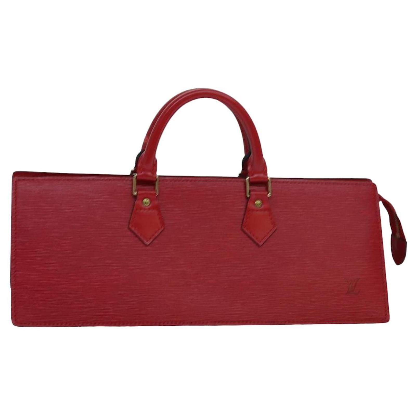 LOUIS VUITTON Epi Sac Triangle Handtasche Rot M52097 LV Auth 80283  