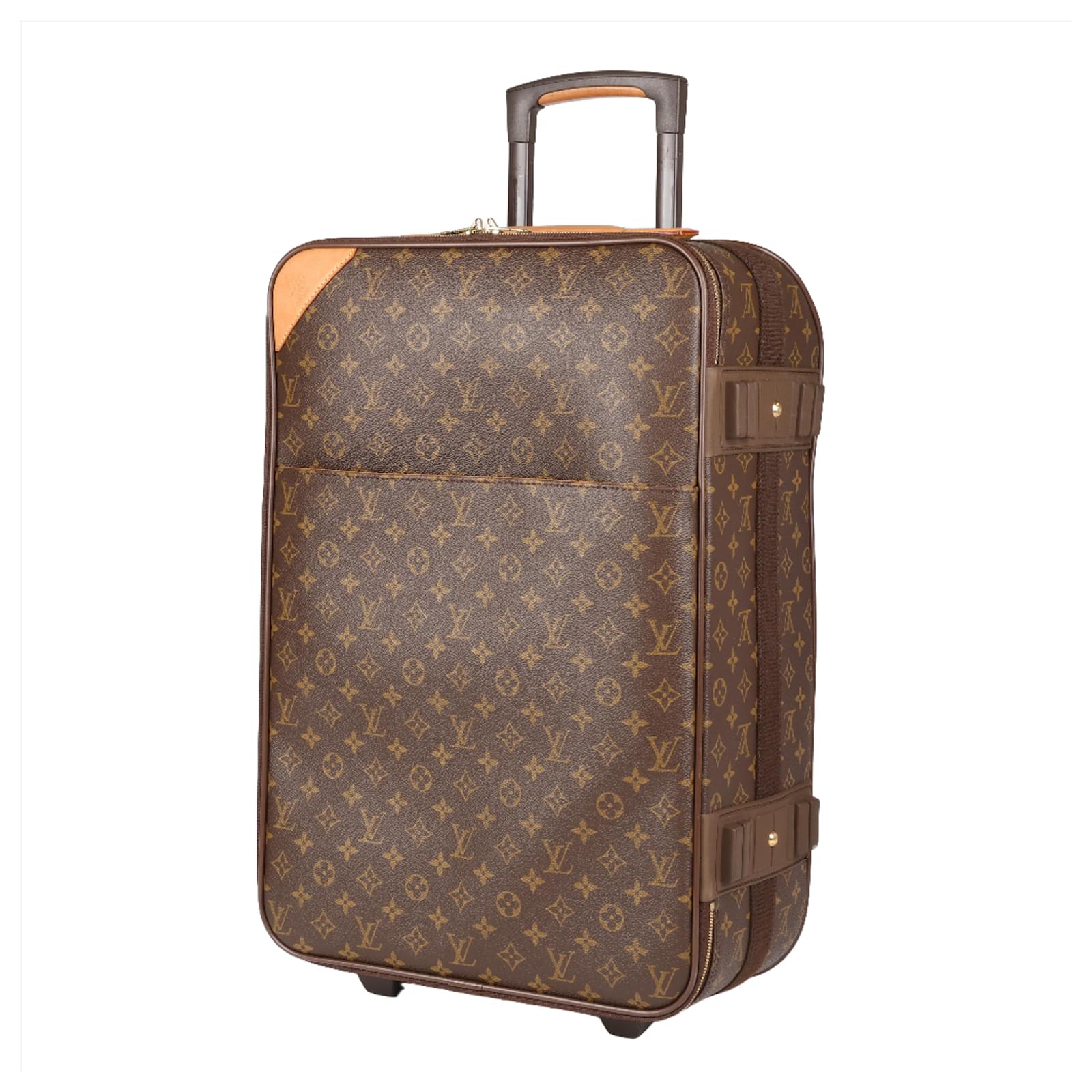 LOUIS VUITTON Monogram Reisetasche Pegase 55 M23294 Braun Leder  