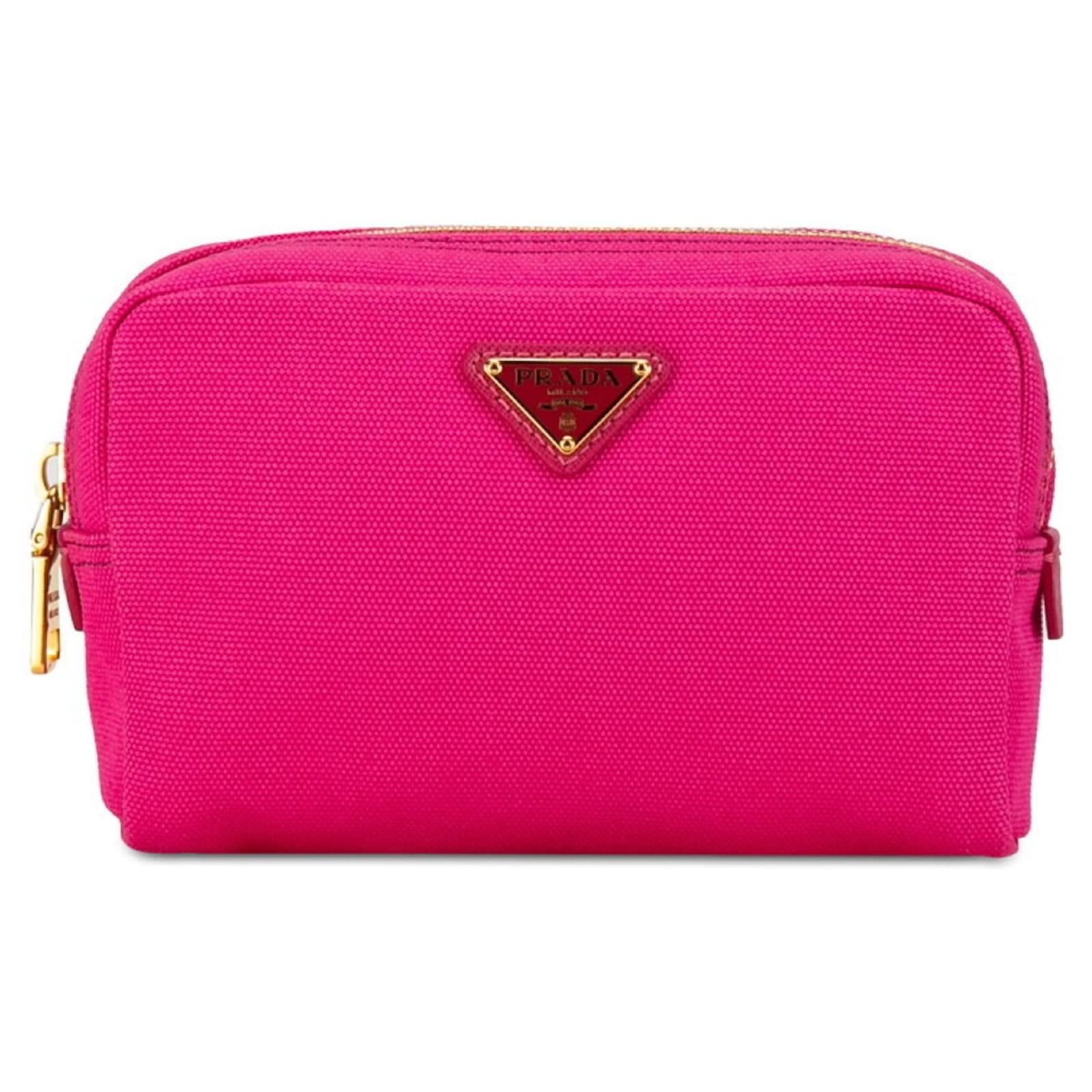 Kosmetiktasche Prada Pink Leinwand Joli Closet