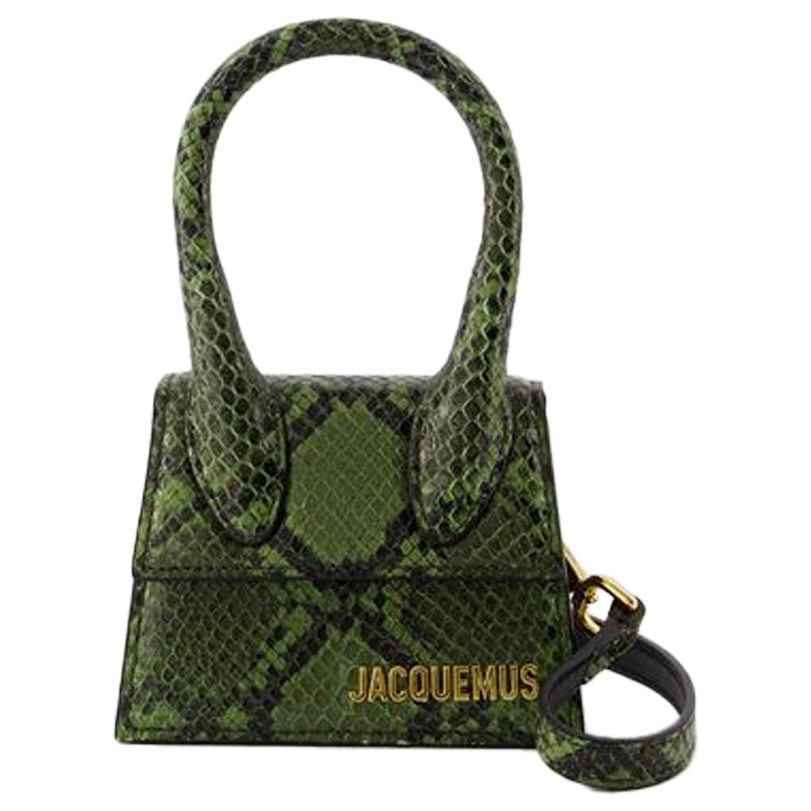 Le Chiquito Crossbody Jacquemus Cuir Vert Joli