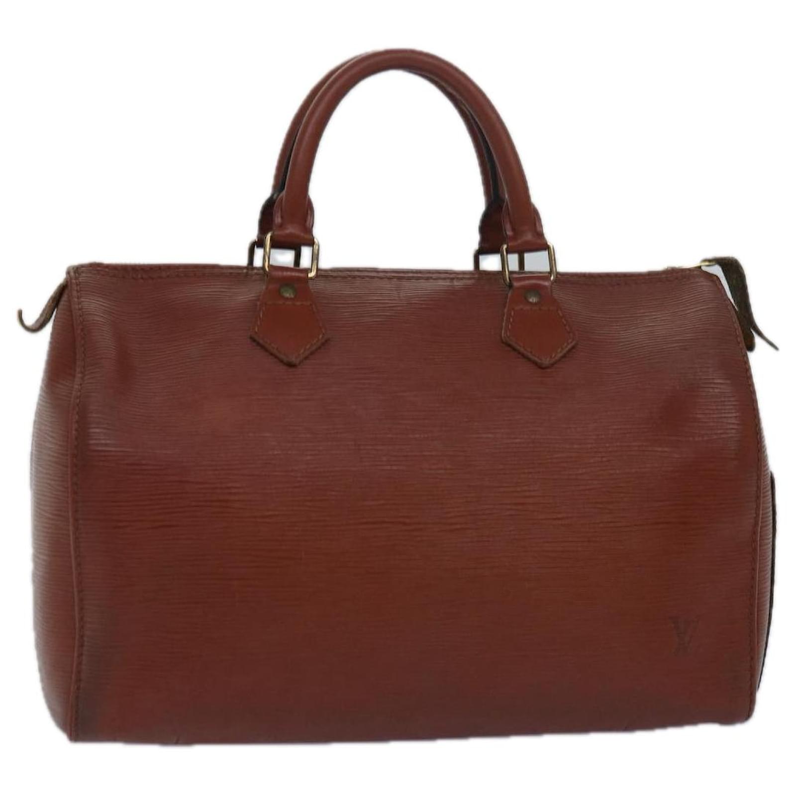 LOUIS VUITTON Epi Speedy 30 Hand Bag Brown M43003 LV Auth 80663 
