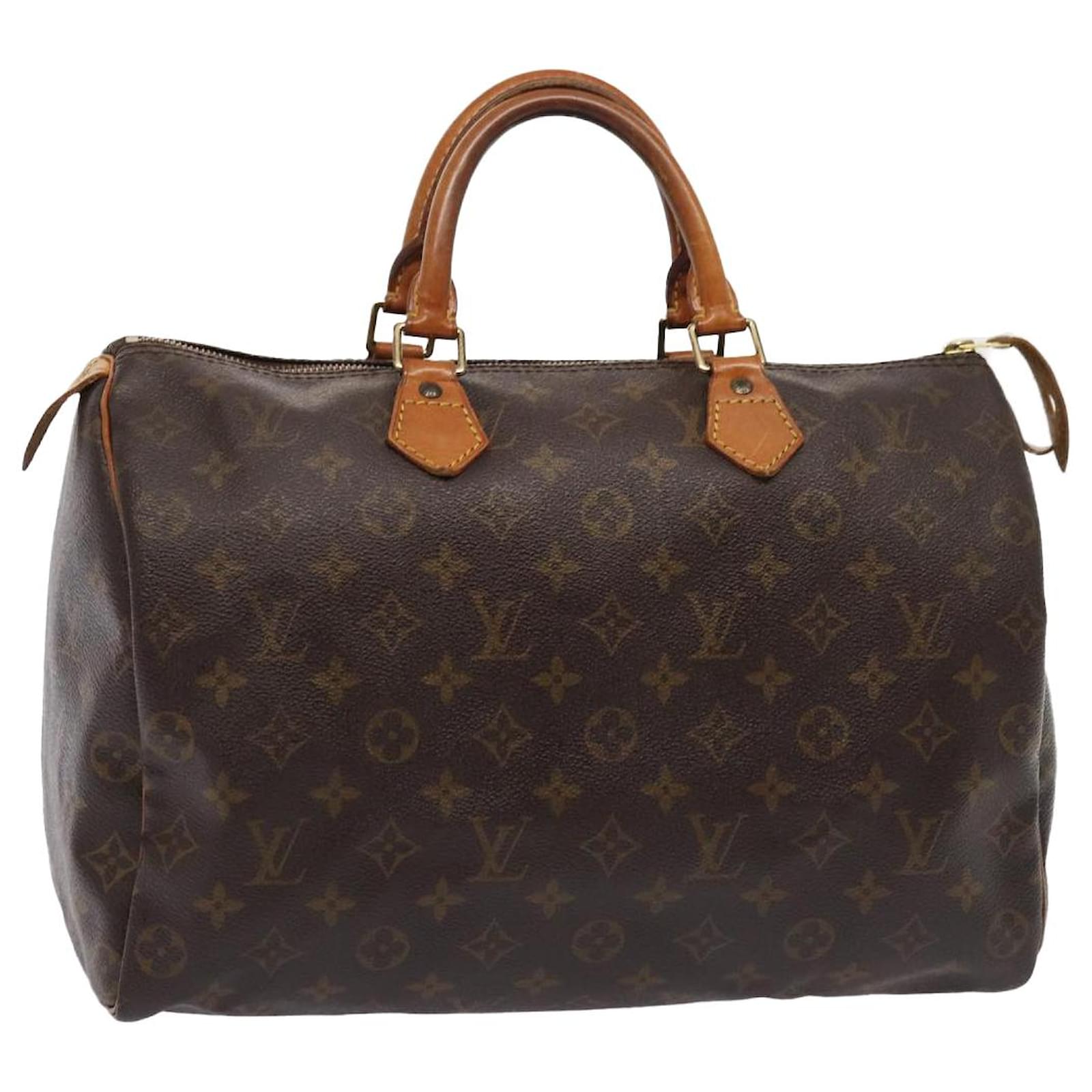 LOUIS VUITTON Monogram Speedy 35 Hand Bag M41524 LV Auth 80442 