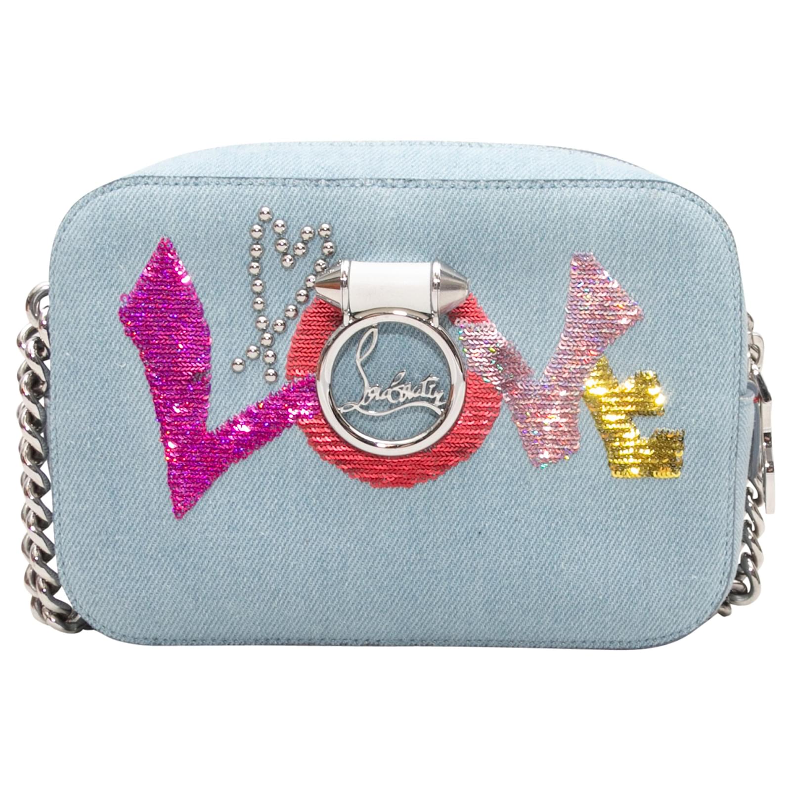 Borsa a tracolla Rubylou Love blu Christian Louboutin