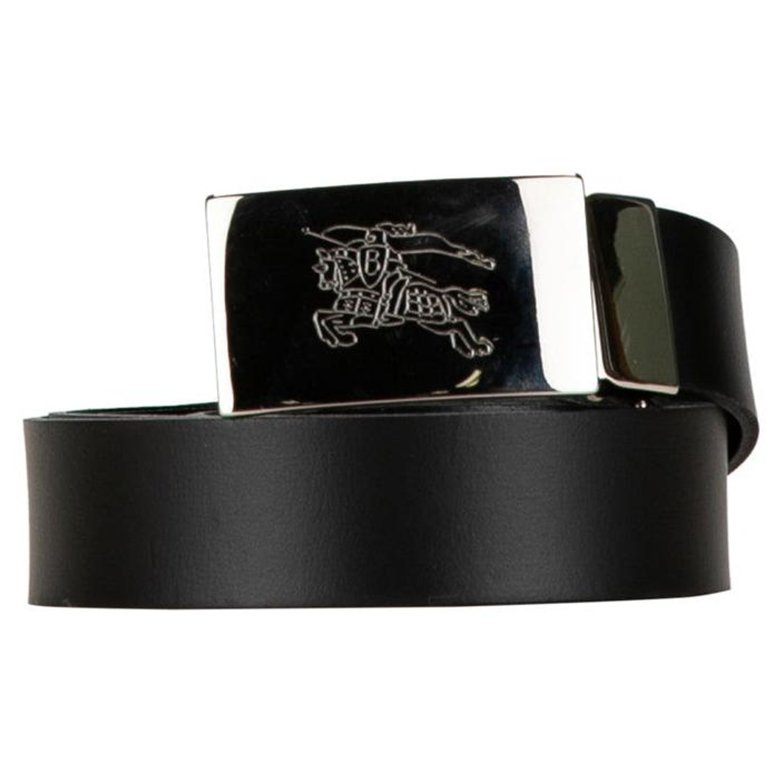 Autre Marque Burberry Leather Horse Logo Belt Size 42/105 in Great 