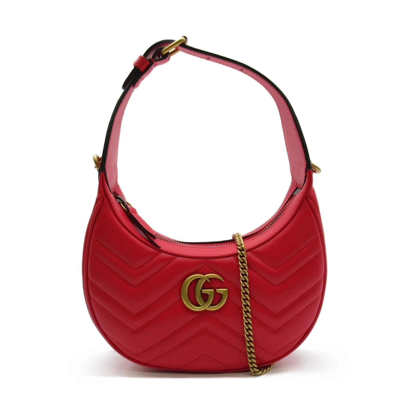 Gucci GG Marmont Matelasse Mini Tasche Rot Leder ref.1504024 Joli Closet