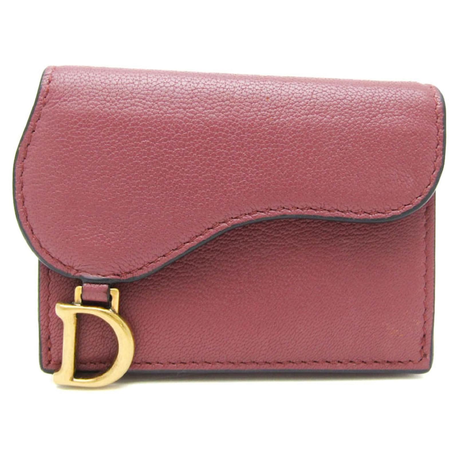 Christian dior pink wallet sale