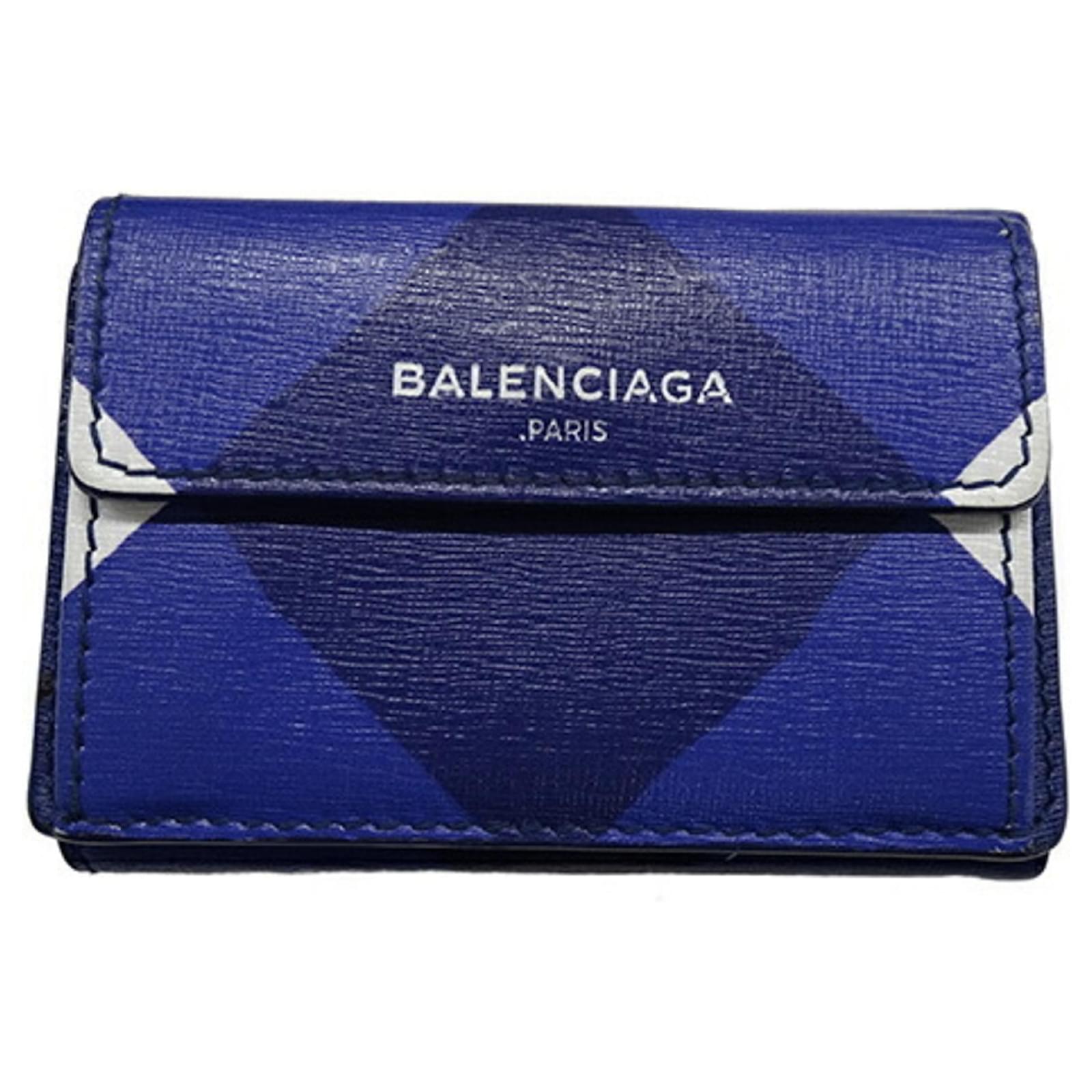 Balenciaga blue wallet online