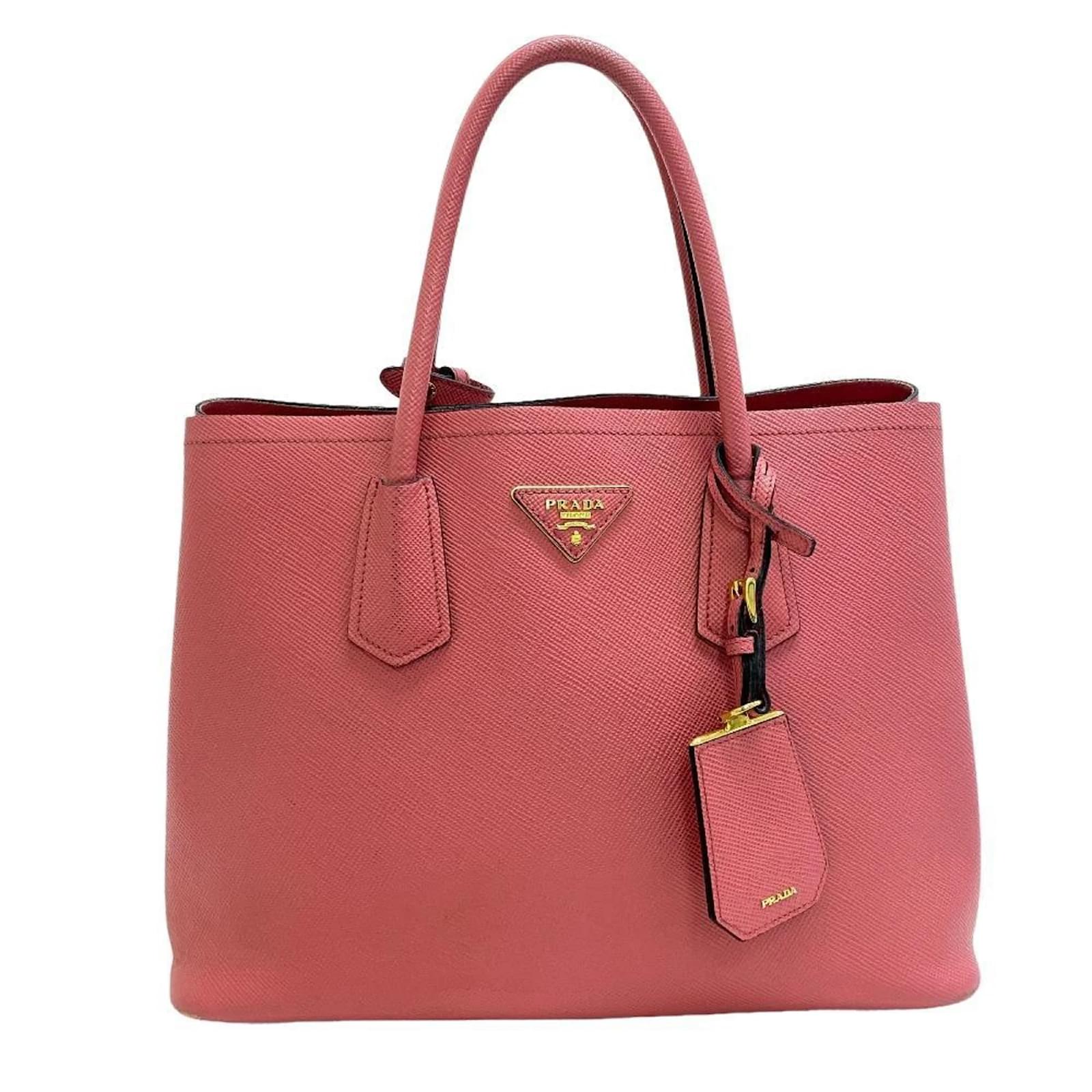 Prada Saffiano Cuir Handbag in Pink Leather ref.1506200 Joli Closet