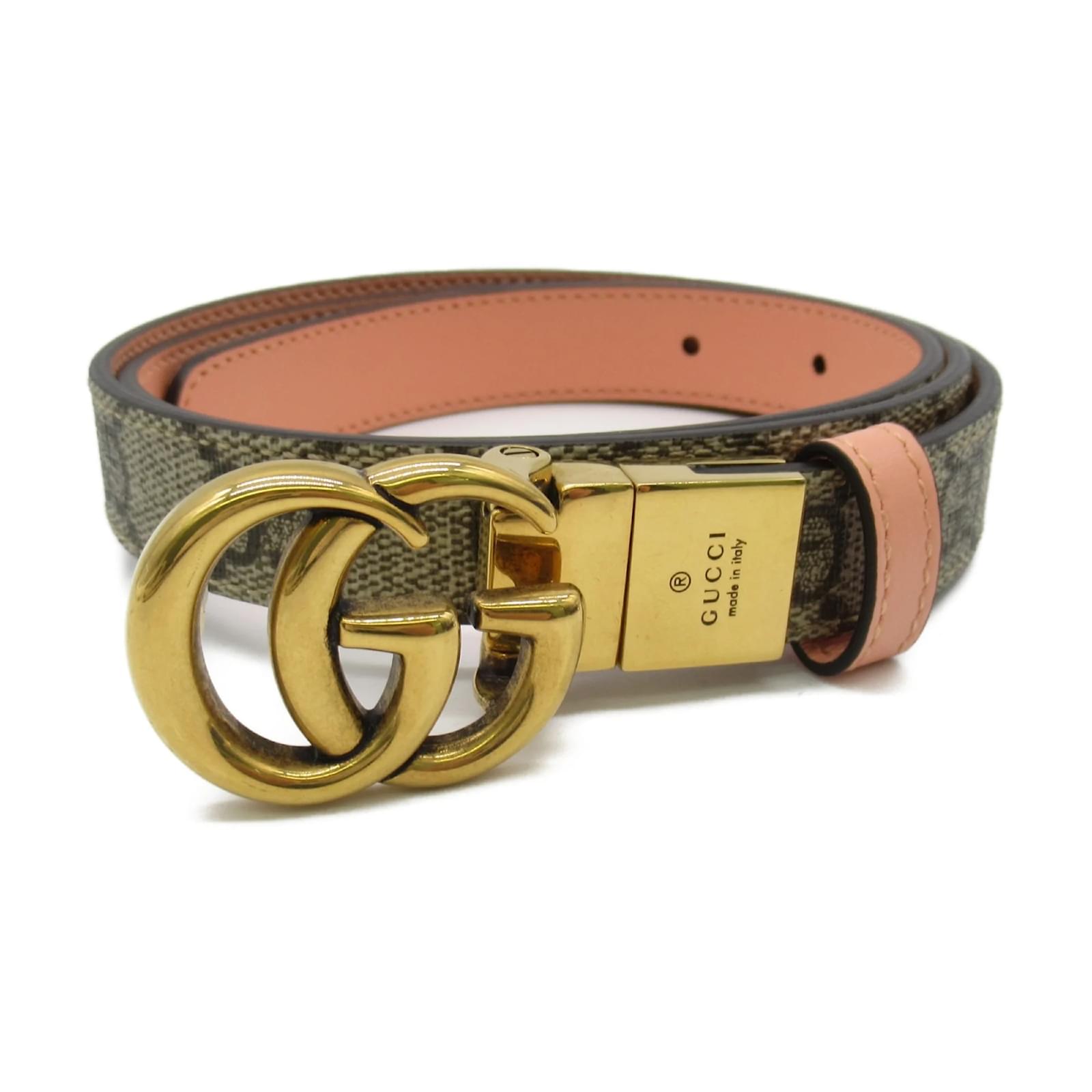 Gucci GG Marmont Reversible Belt Beige Joli Closet