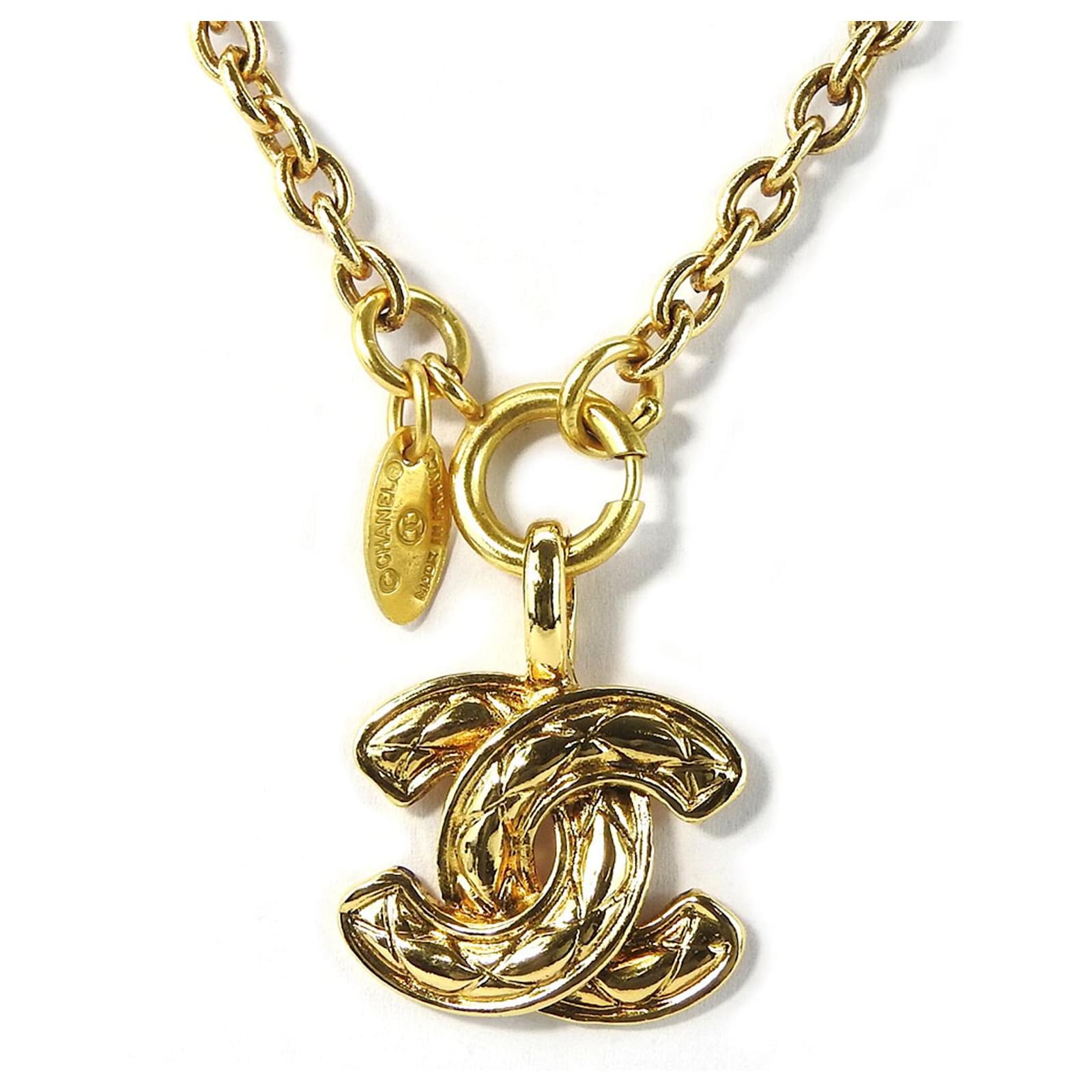 Coco Chanel Long Golden Pearl Filigree Necklace by Goossen