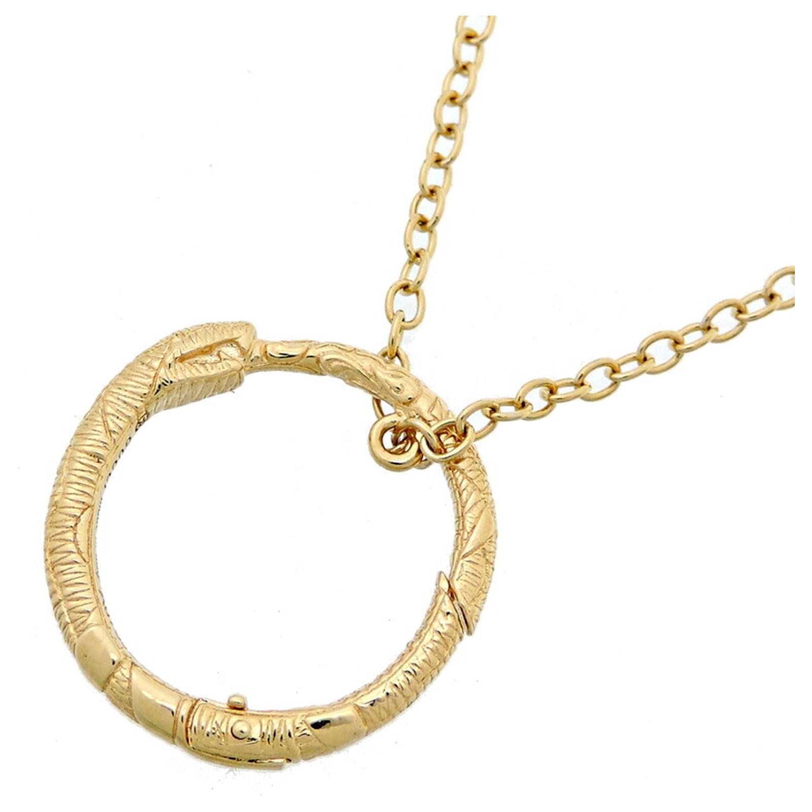 Gucci Ouroboros Halskette aus Gelbgold