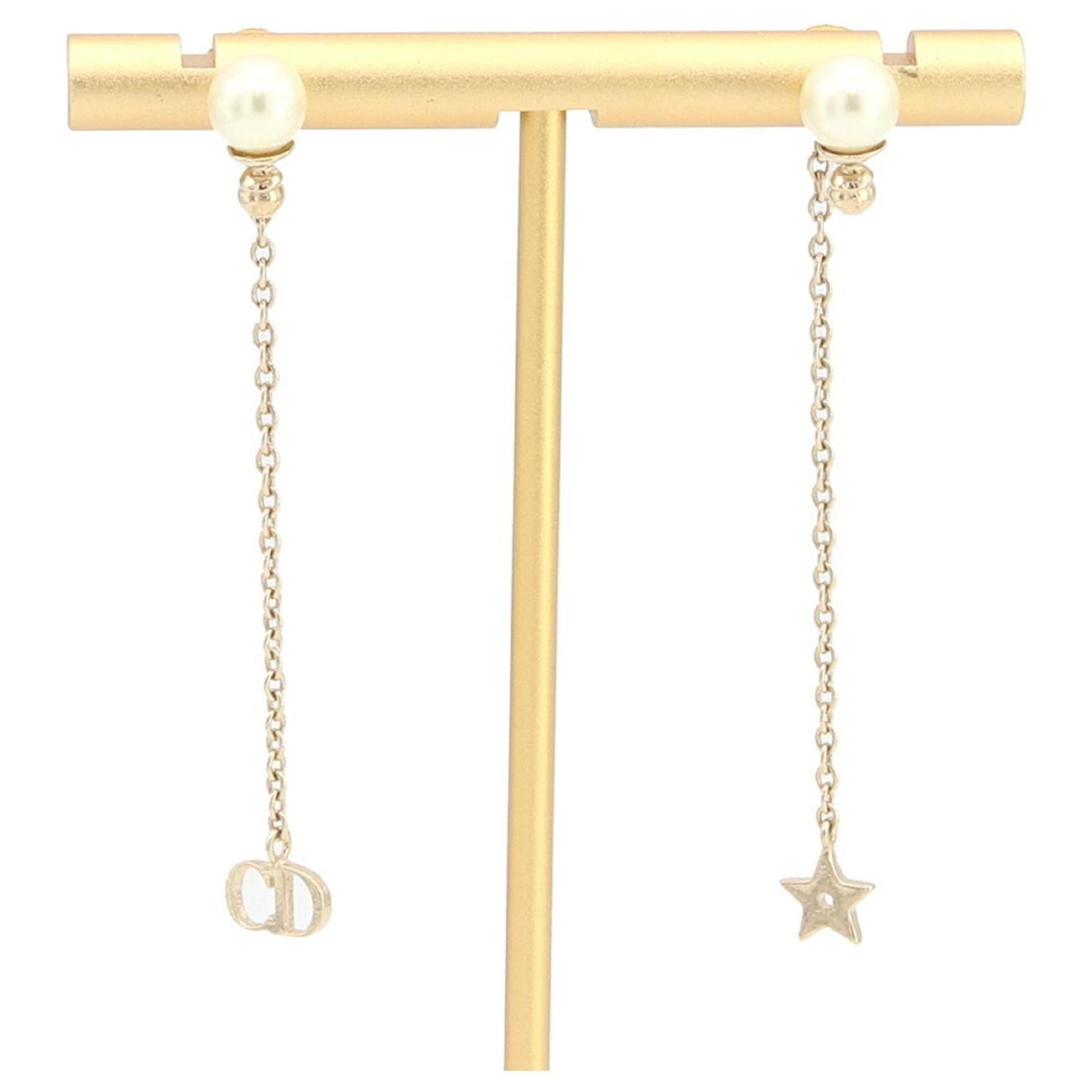 Christian Dior La Petite Tribal Gold Metal Star Earrings Golden ref.1506790 Joli Closet