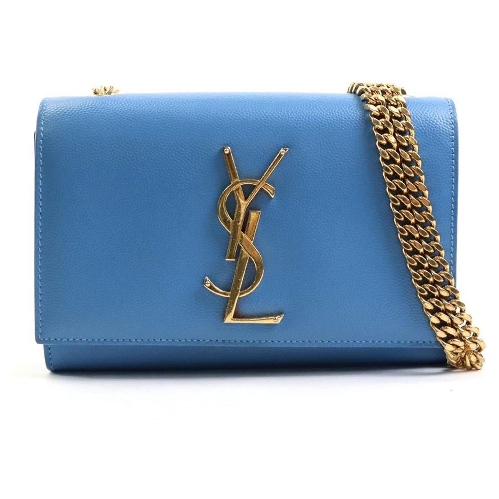 Blue ysl purse online