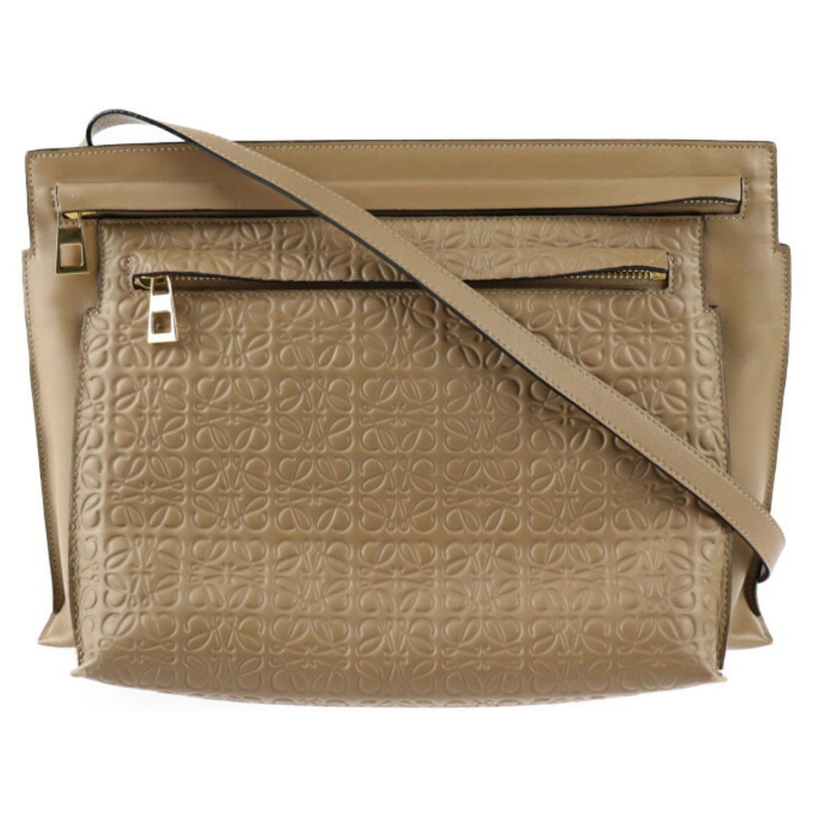 Loewe Repeat Anagram Shoulder Bag Brown ref.1508536 - Joli Closet