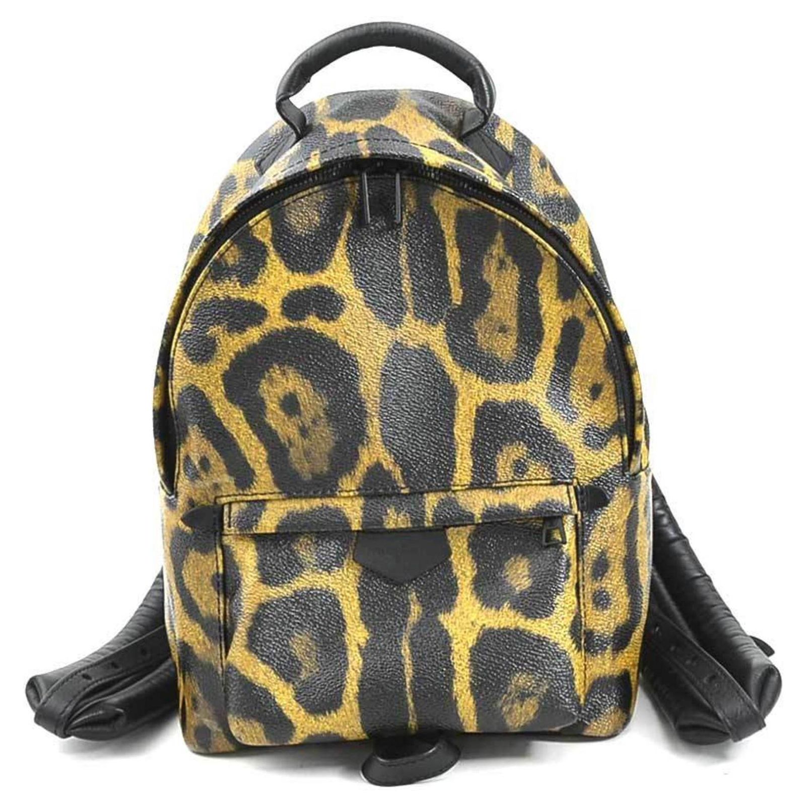 Louis Vuitton Leopard Palm Spring Backpack PM Brown Black LOUIS VUITTON Palm Springs Backpack PM Rucksack/Daypack  main image 3