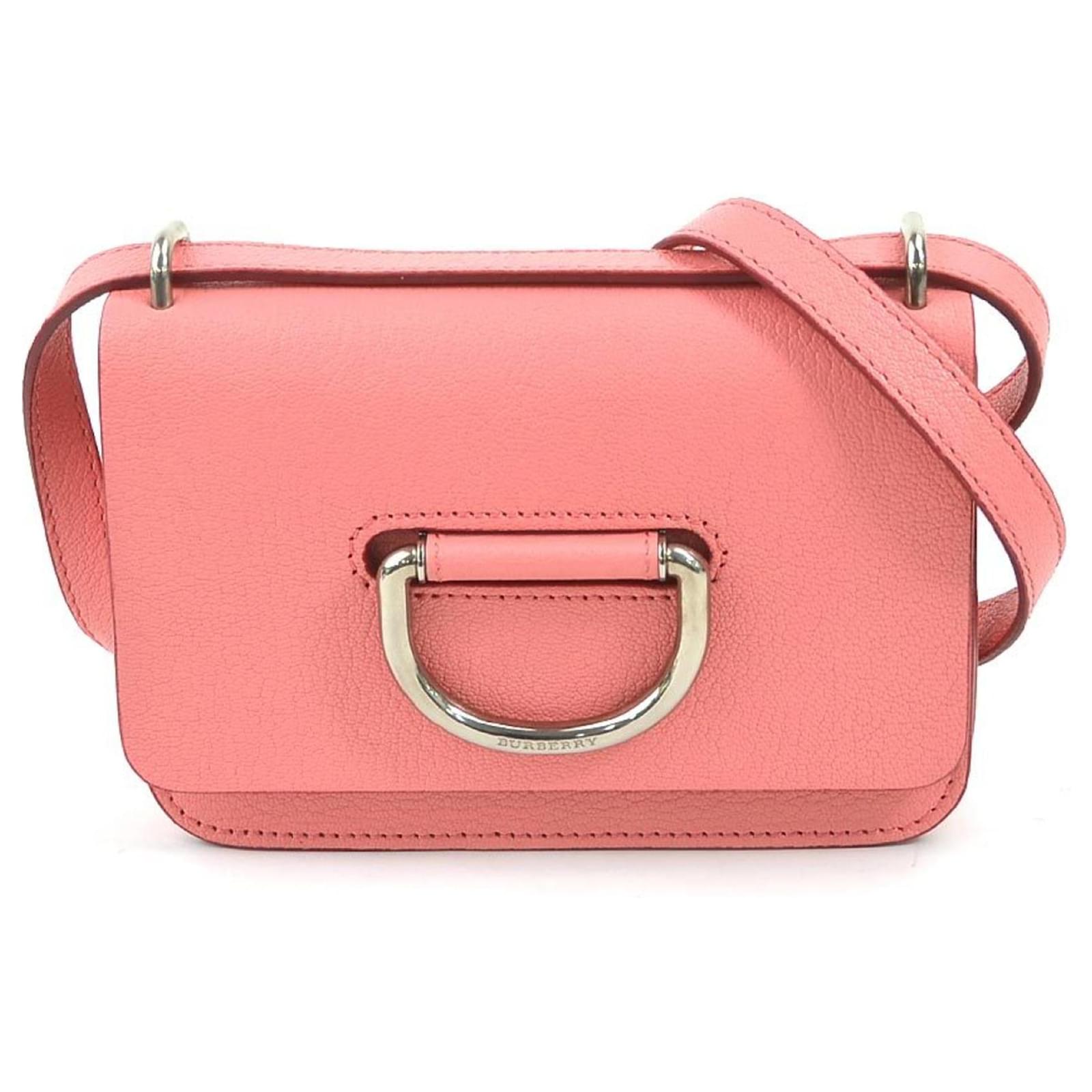 Burberry Pink Leather Crossbody Shoulder Bag ref.1508692