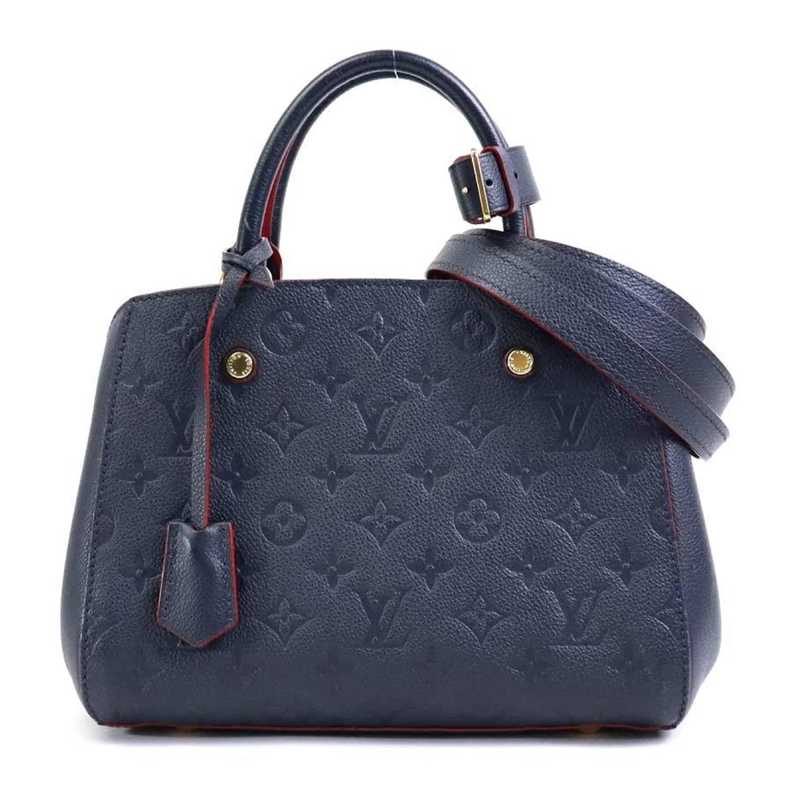 Louis Vuitton Monogram Empreinte Montaigne BB Handbag Navy blue - Main Image