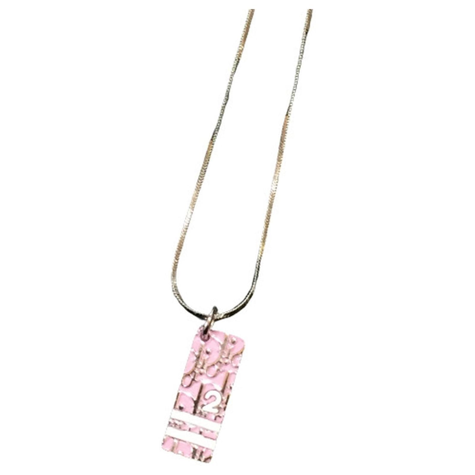 アクセサリー Christian Dior Trotter Silver Necklace Christian Dior Trotter Necklace Silver x Blue Women | eBay