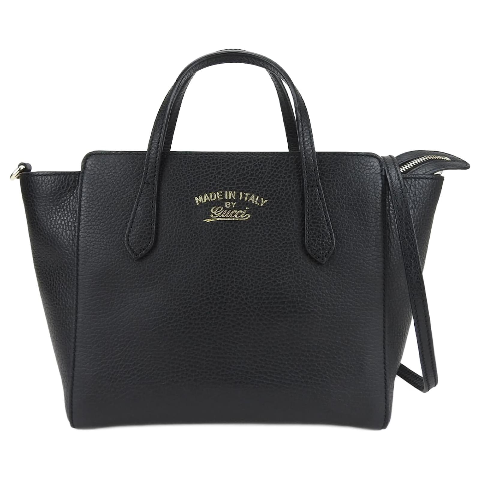Gucci Handbag 368827 Swing Small Leather Black ref.1508958