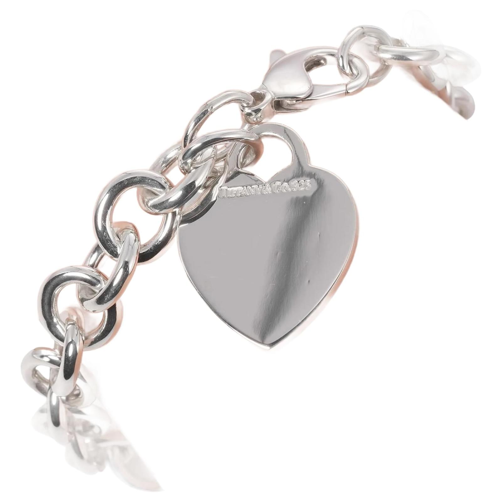 Tiffany Co Tiffany Return to Heart Tag Charm Bracelet Silvery Silver ref.1510410 Joli Closet