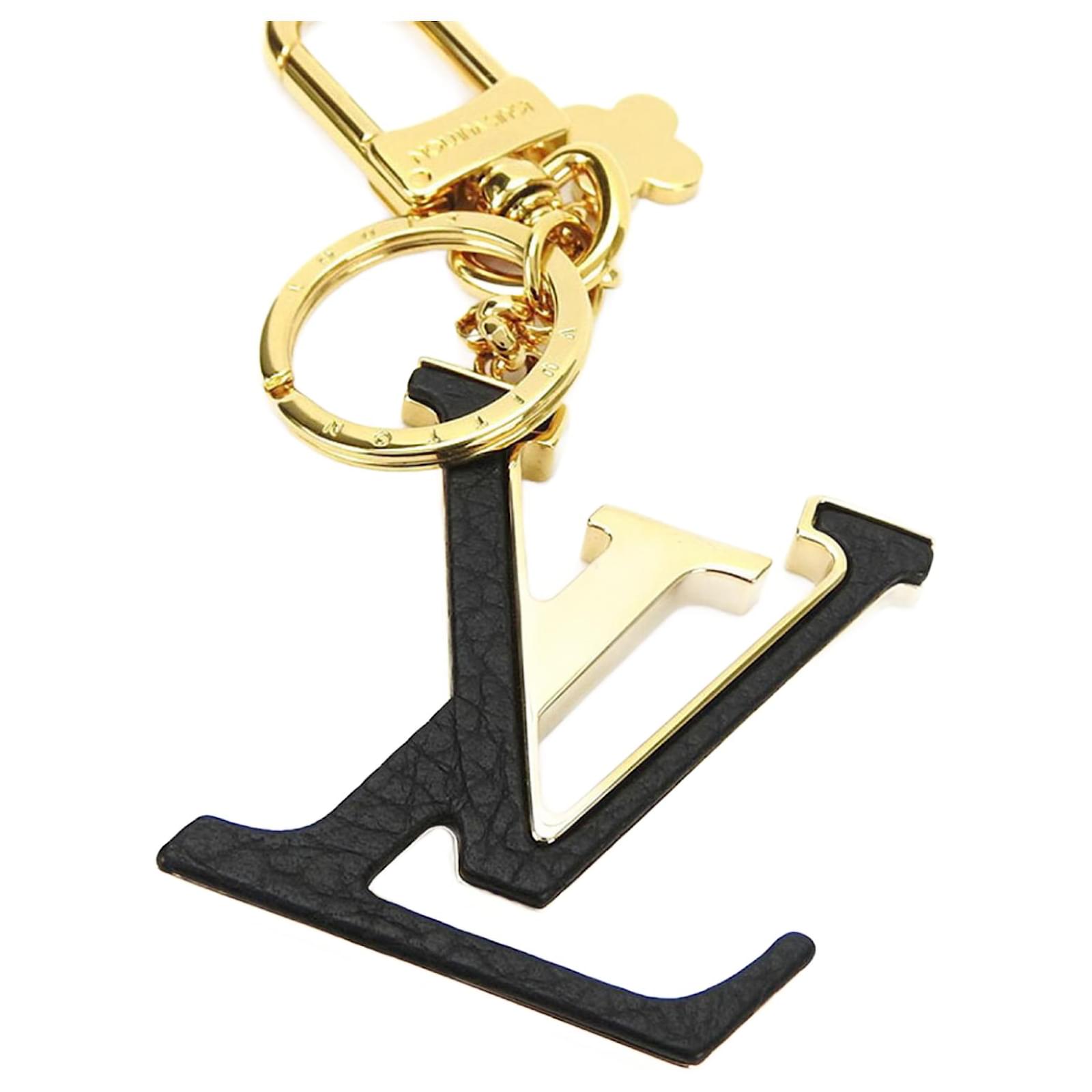 LOUIS VUITTON キーホルダー M63080 Louis Vuitton Keyring Porte Cle LV Capucines M63080 Black Golden