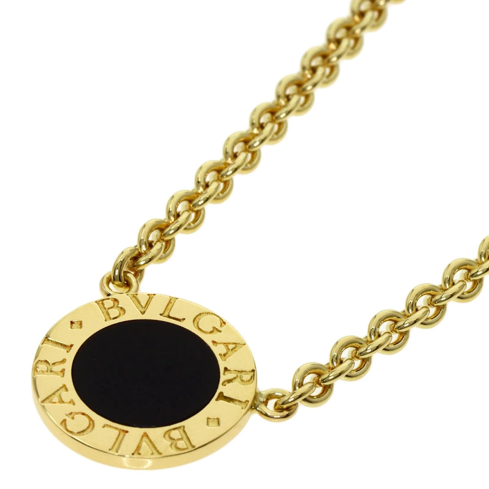 Bulgari Bvlgari Onyx Necklace in 18K Yellow Gold