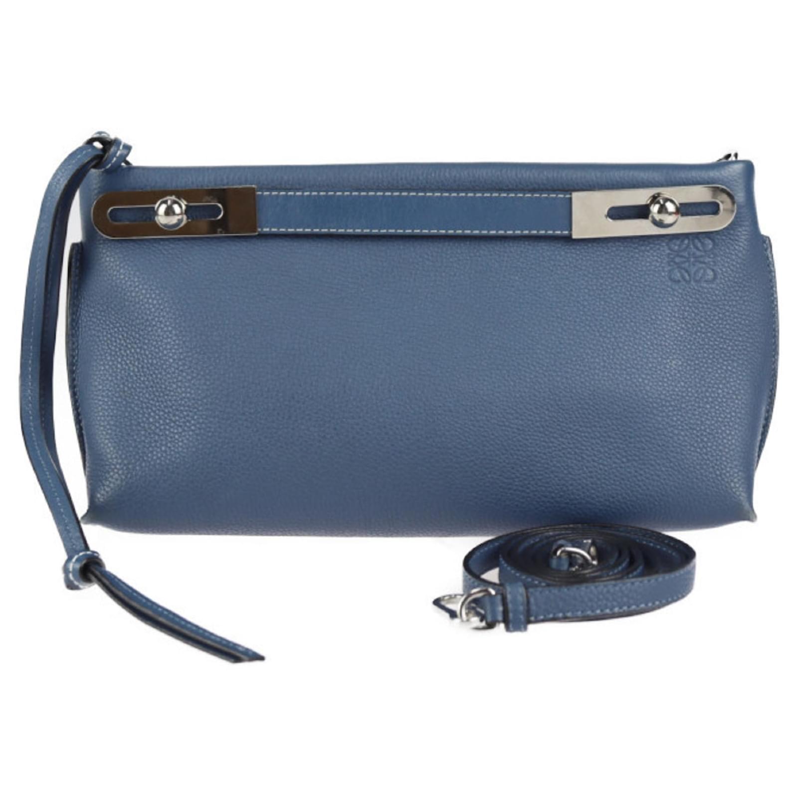 Loewe Missy Small Handbag Blue Leather ref.1511179 Joli Closet