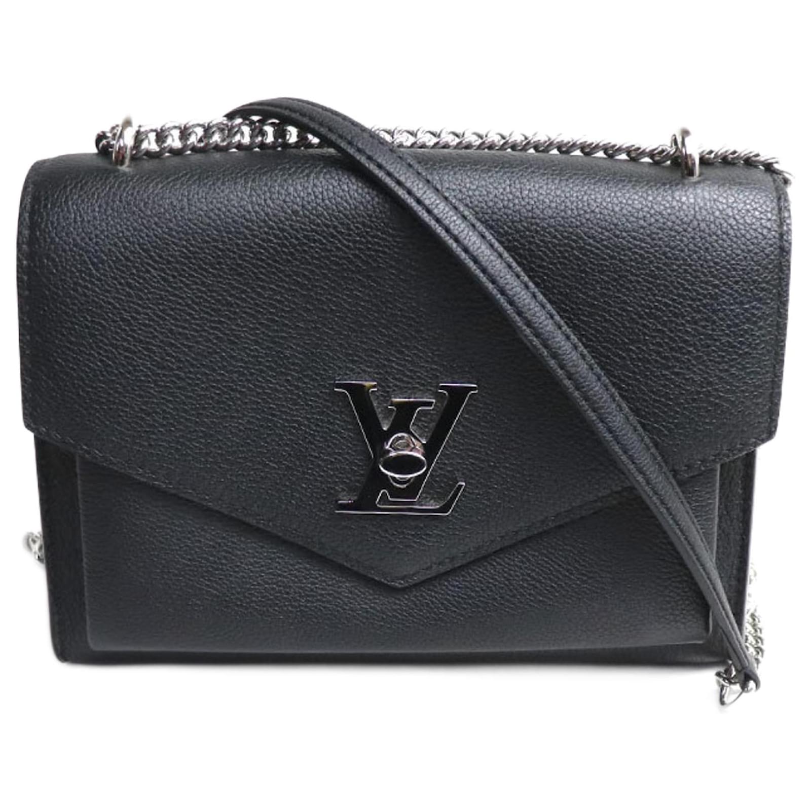 Louis Vuitton My Lock Me Chain Shoulder Bag Black Leather ref