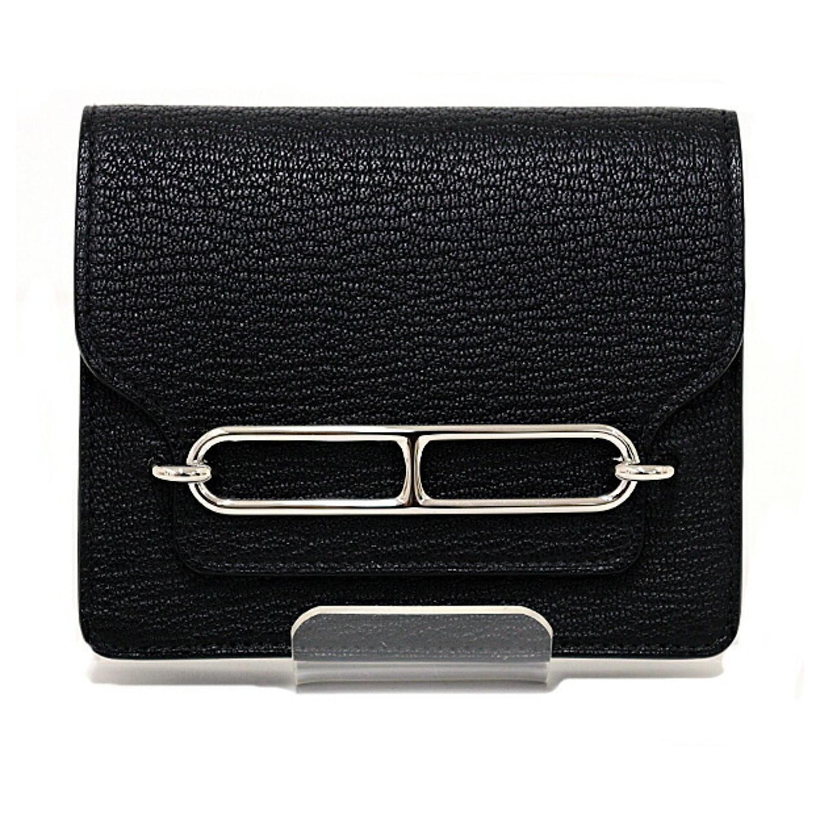 Hermes Monedero Hermes Ruri Negro Diamante ref.1512841 Joli Closet