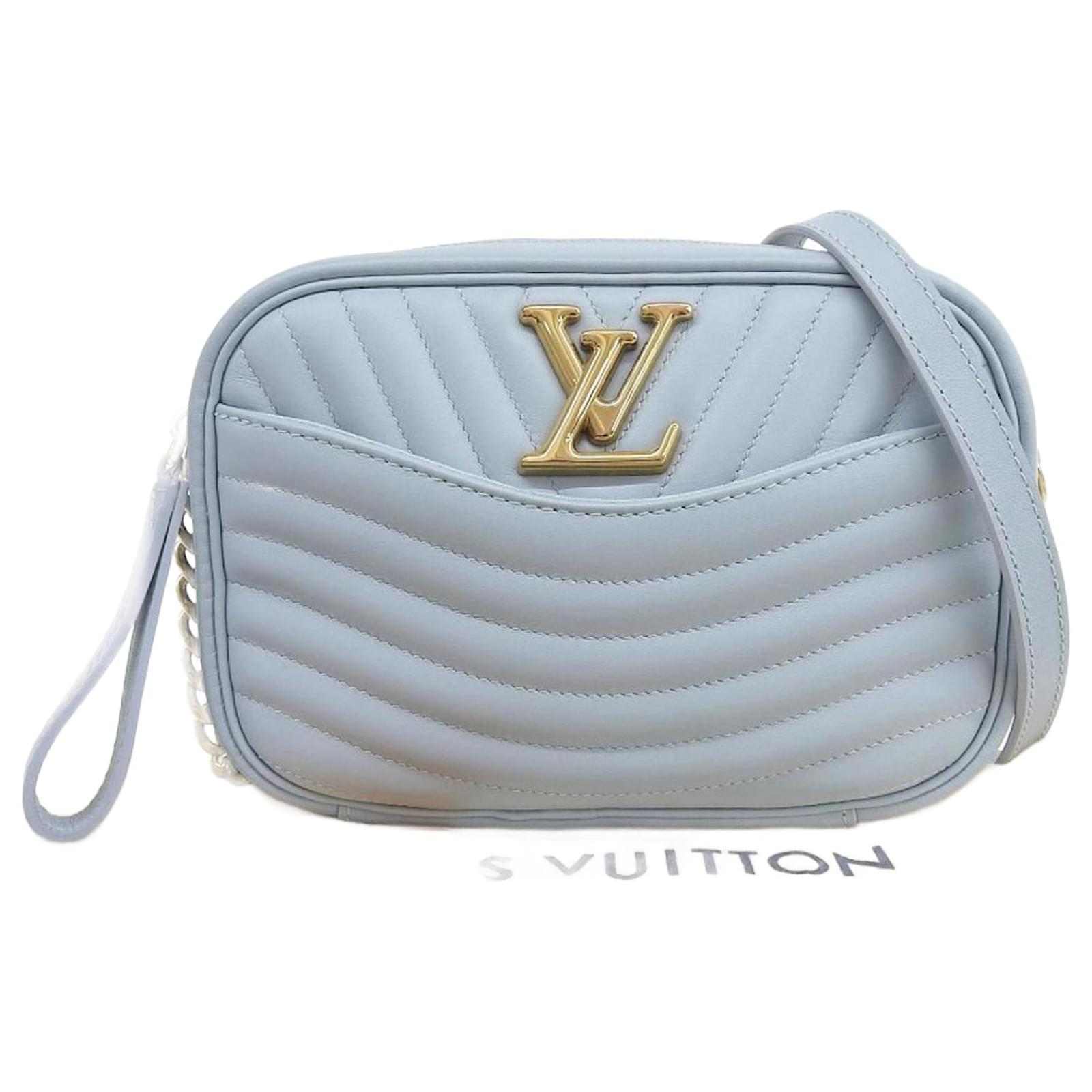 Louis Vuitton Epi New Wave Camera Bag Light blue Leather ref
