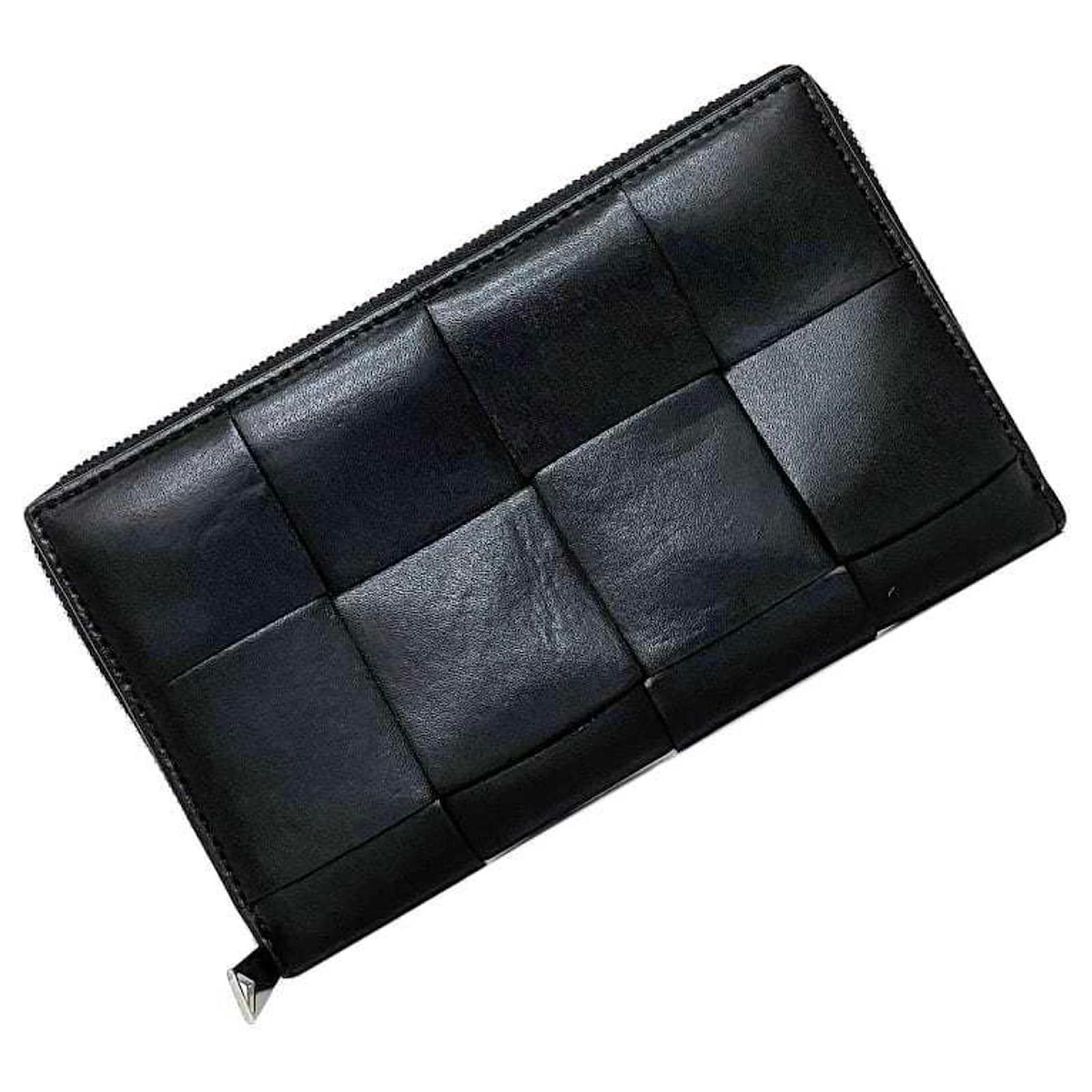 Bottega Veneta Black Leather Long Wallet ref.1513404 - Joli Closet 