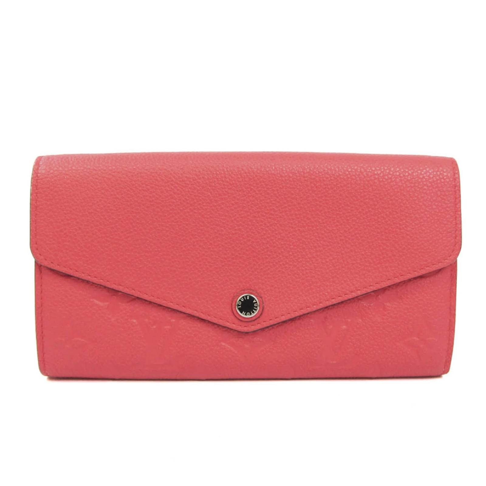 Portefeuille Sarah Empreinte Louis Vuitton Cuir Fuschia ref.1513447 - Joli  Closet