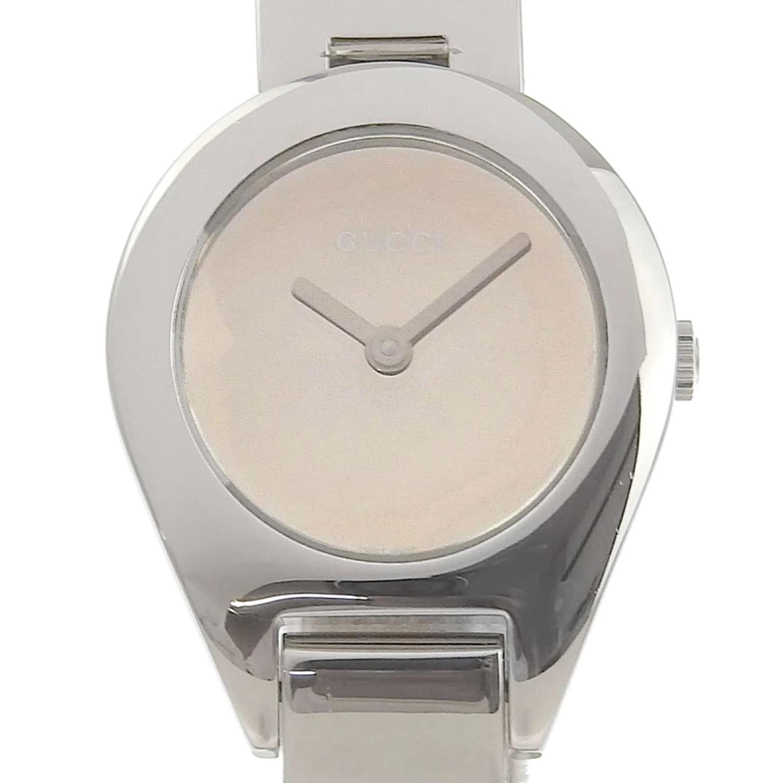 GUCCI 6700L STAINLESS STEEL WR WOMENS QUARTZ WATCH & BOX
