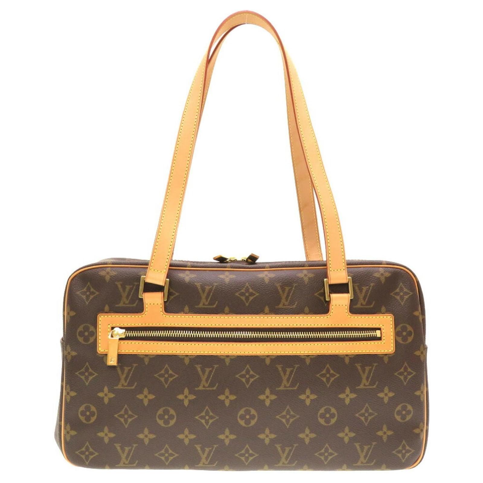 Louis Vuitton Monogram City GM Shoulder Bag Brown Patent leather