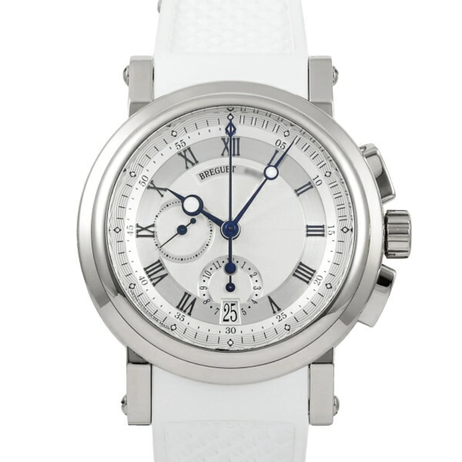 Breguet Marine 5827BB/12/5ZU Silver Dial Watch Joli