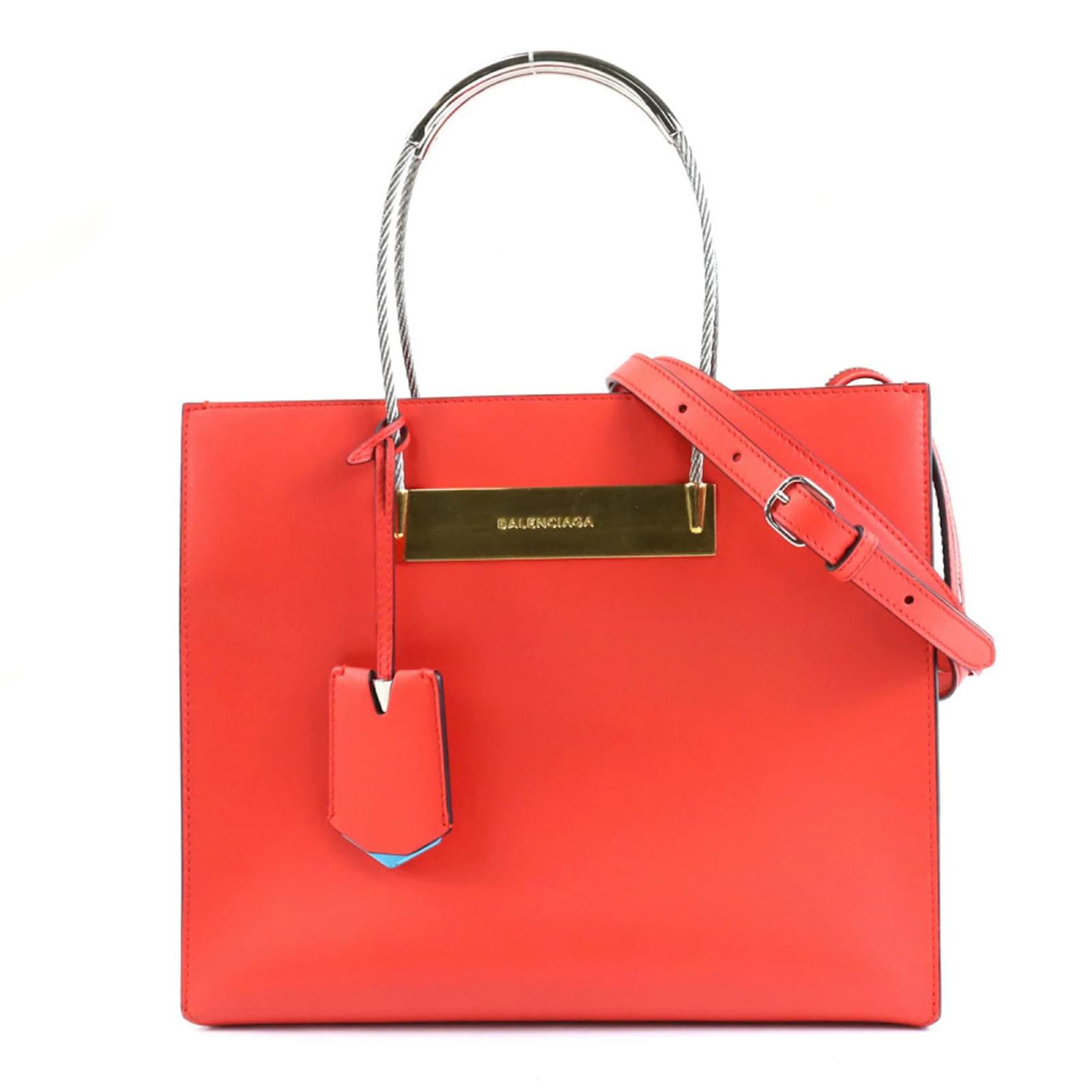 Sac a main en cuir rouge Balenciaga ref.1516108 Joli Closet