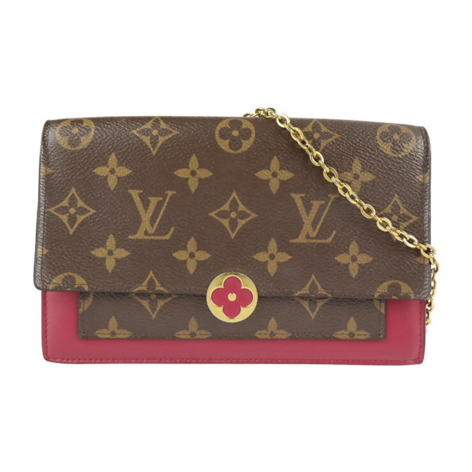 Louis Vuitton Portefeuille Flor Chain Clutch Bag