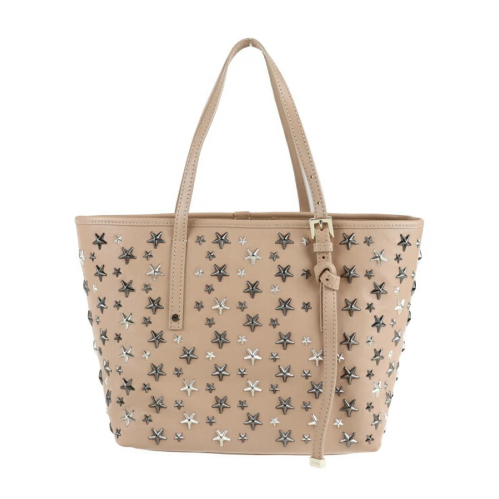Jimmy Choo SASHA Sasha S Tote Bag Beige Leather ref.1517246 - Joli  