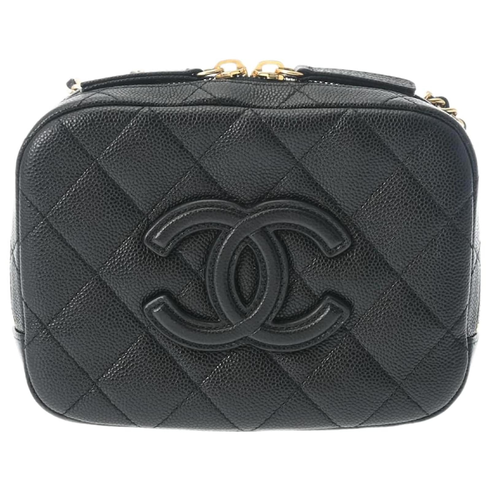 CHANEL 黒 レザー バッグ Chanel Black Lambskin Medium Classic 11.12 Flap Bag ○ Labellov