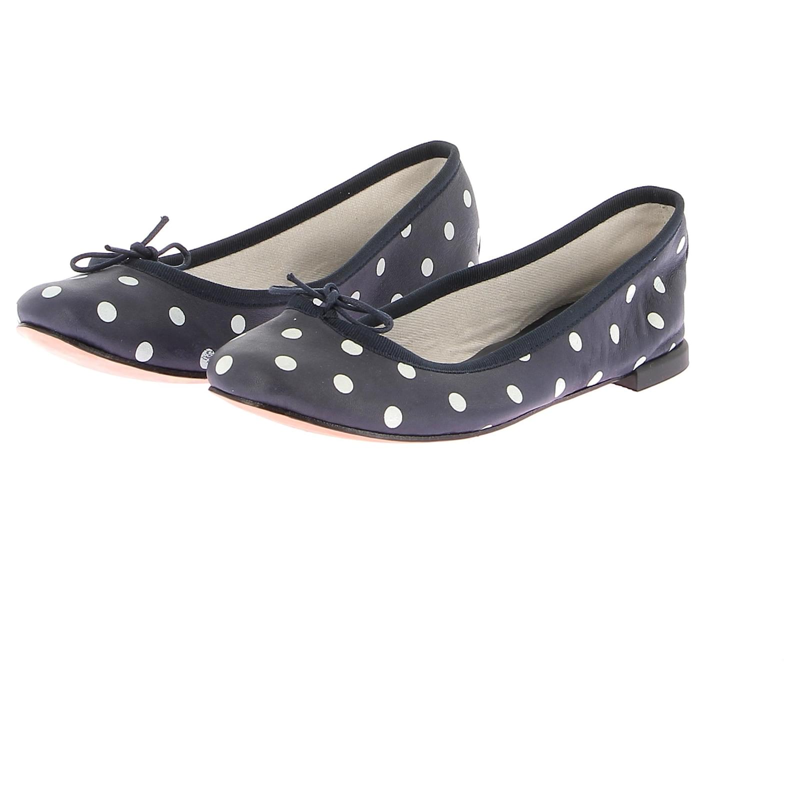 Repetto Ballet Flats Ballerines Bleu Marine Repetto REPETTO