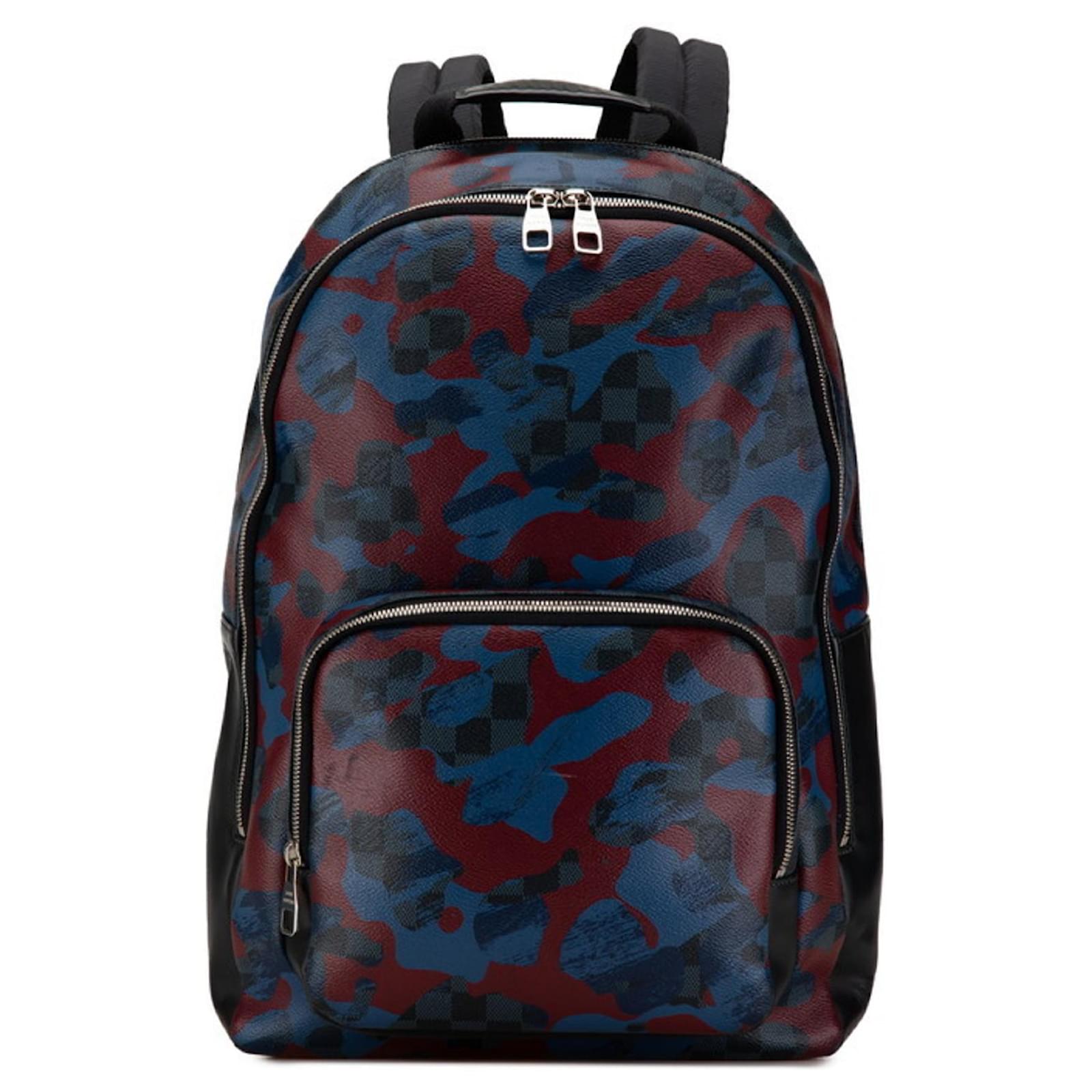 andy backpack louis vuitton Upcycled with Bronze Leather – Beaudin Designs drawstring closure LOUIS VUITTON Avenue Sling Damier