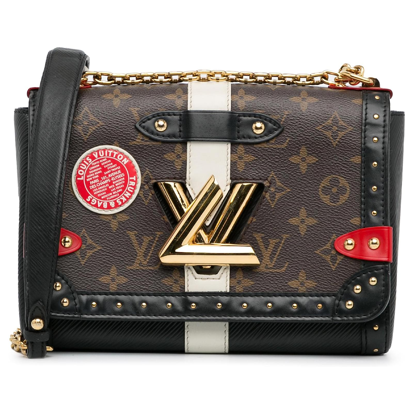 Twist Sacs à main LOUIS VUITTON en cuir Marron Joli