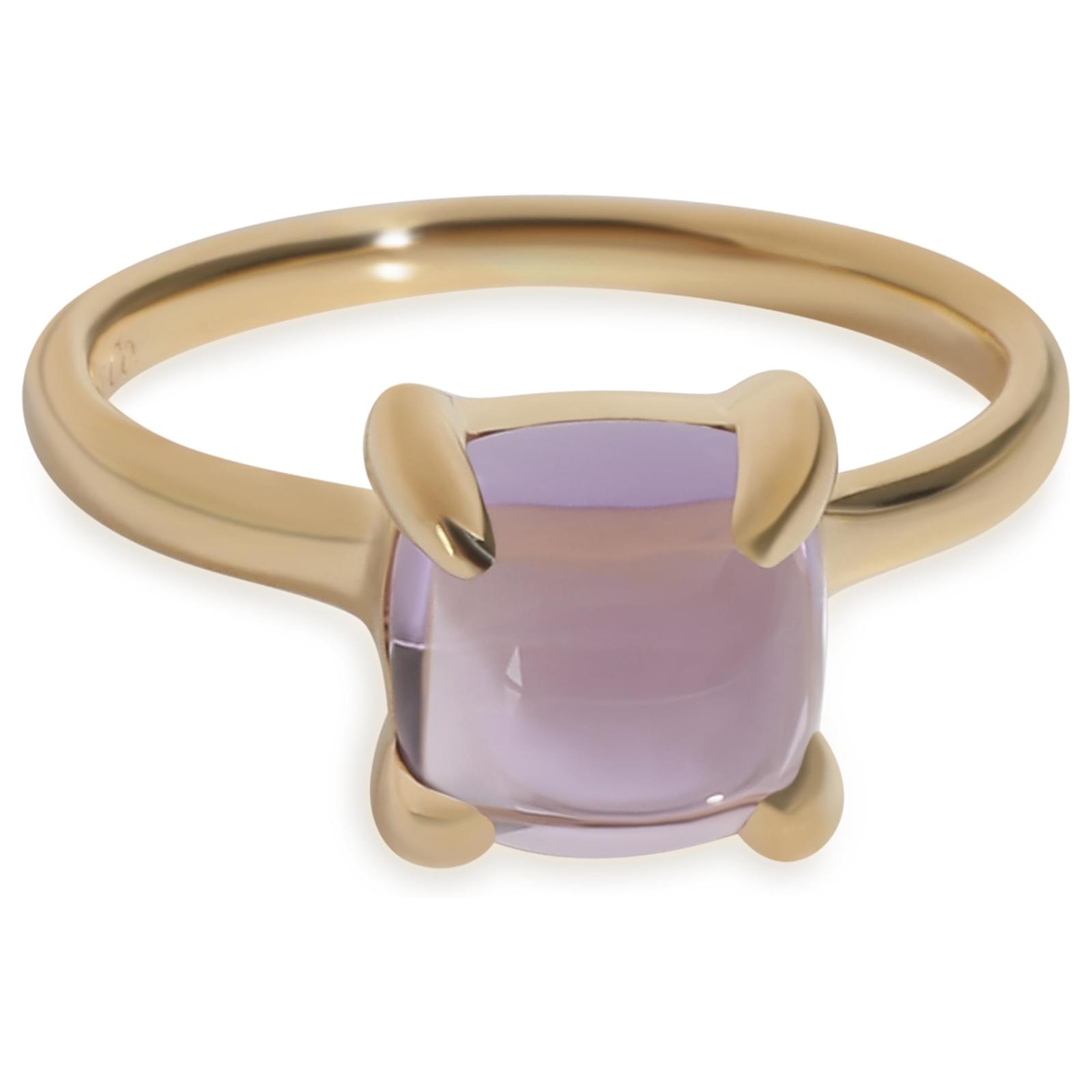 Tiffany Co. Paloma Picasso Amethyst Sugar Stack Ring aus 18 karatigem Gelbgold