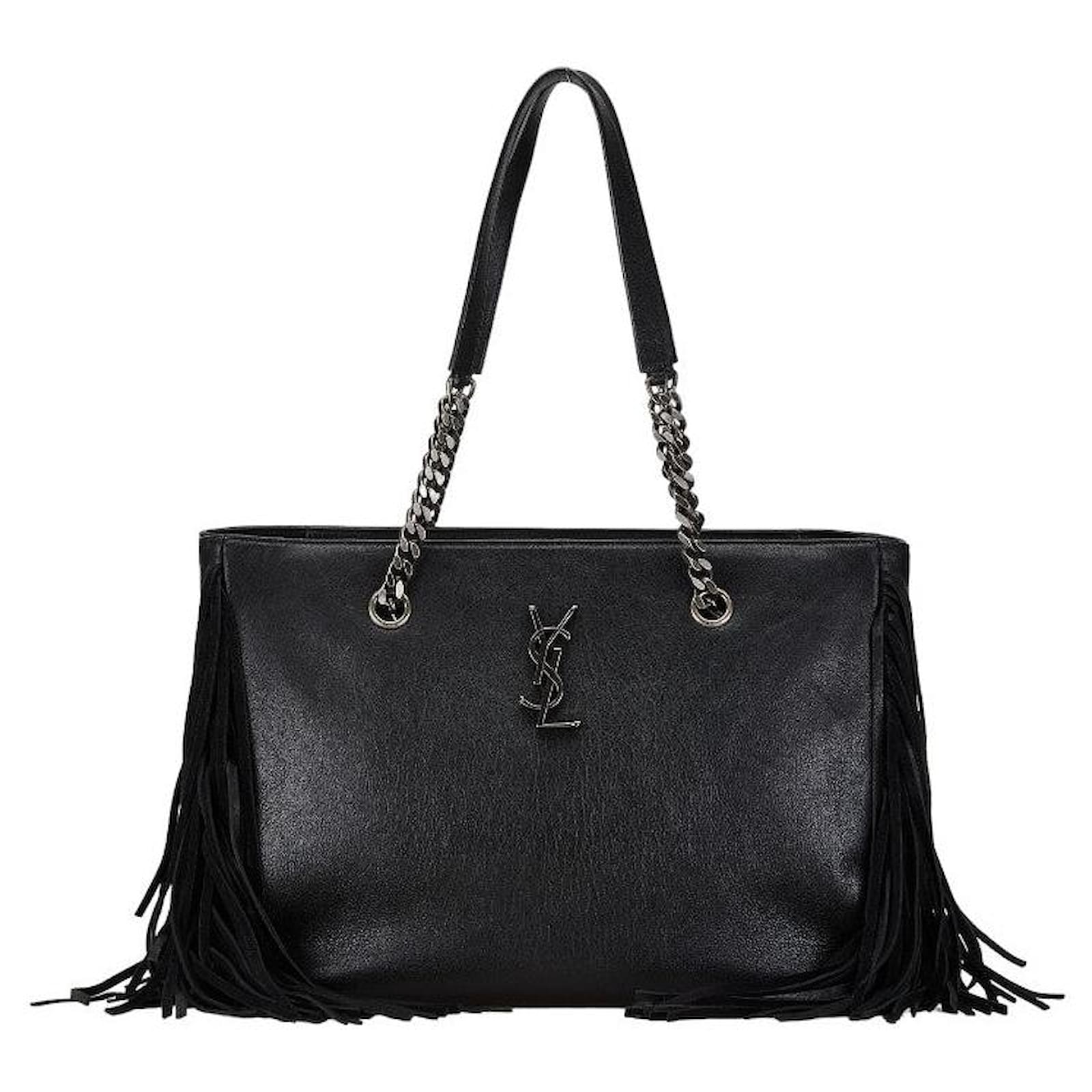 Autre Marque Yves Saint Laurent Leather Festival Fringe Tote Bag in Great Condition ref.1526857 Joli Closet