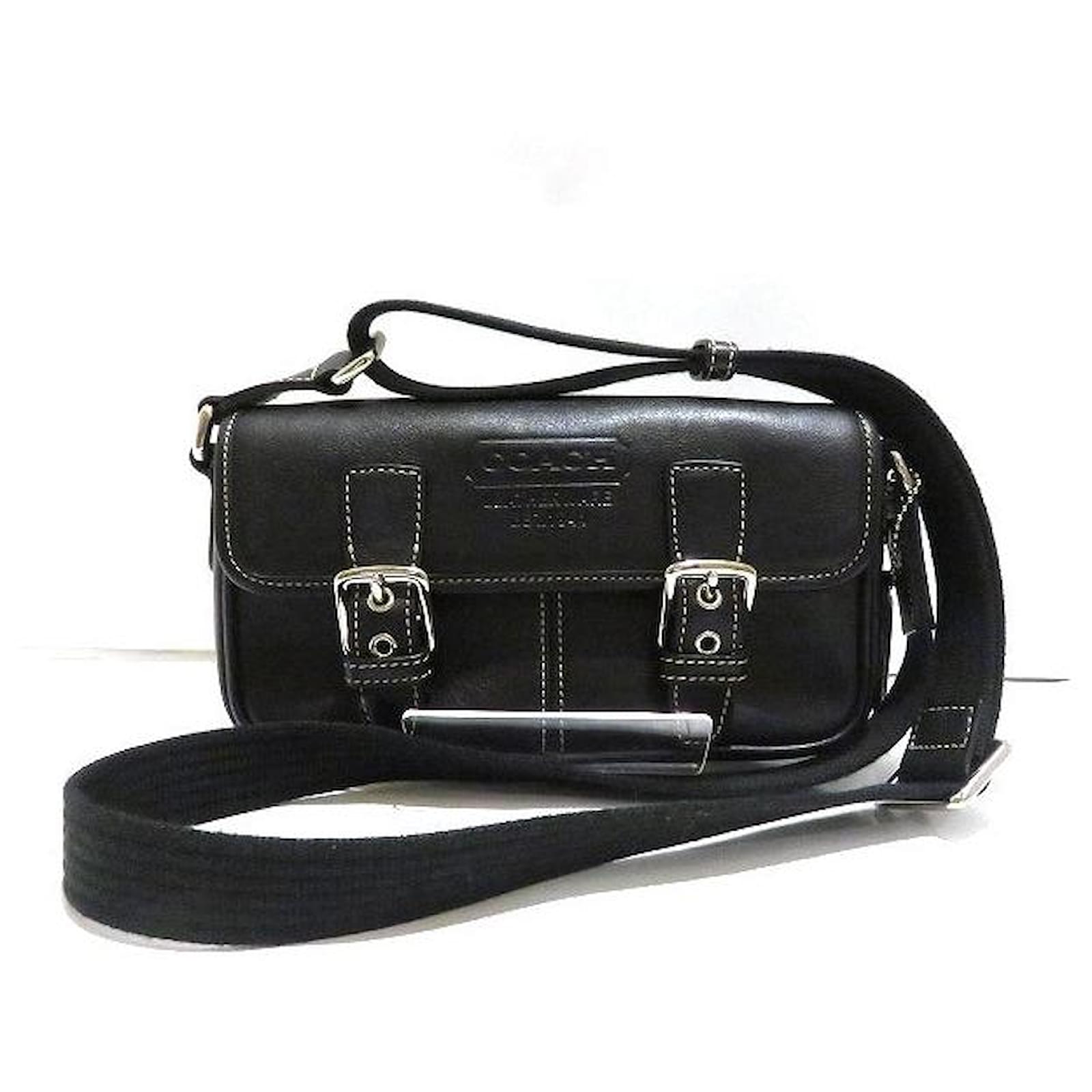 Coach Leather Shoulder Bag 1404 Black ref.JC1527348 (Sold) - Joli
