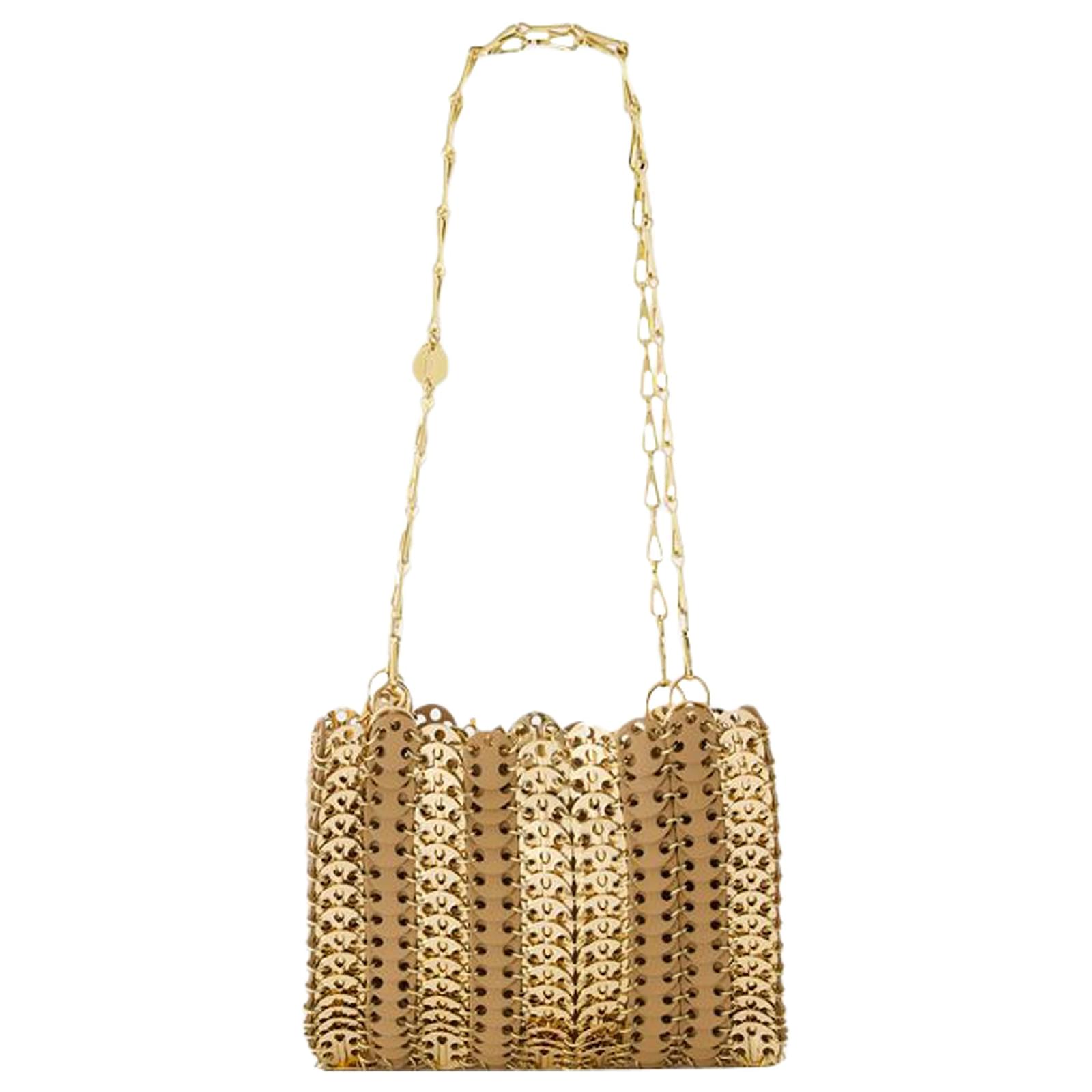 Paco Rabanne Purse Rabanne Leather Brown Pony-style calfskin