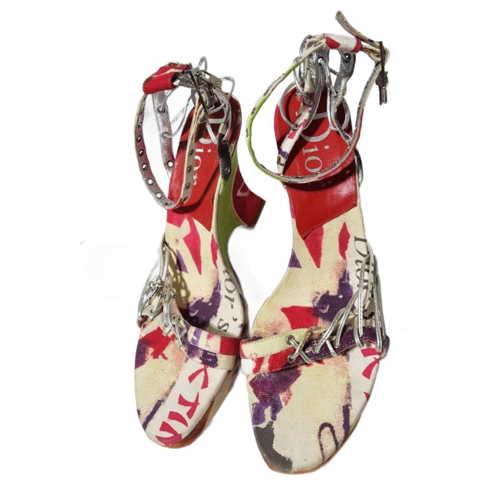 Sandalias de cuña O VICTIM multicolores Christian Dior John