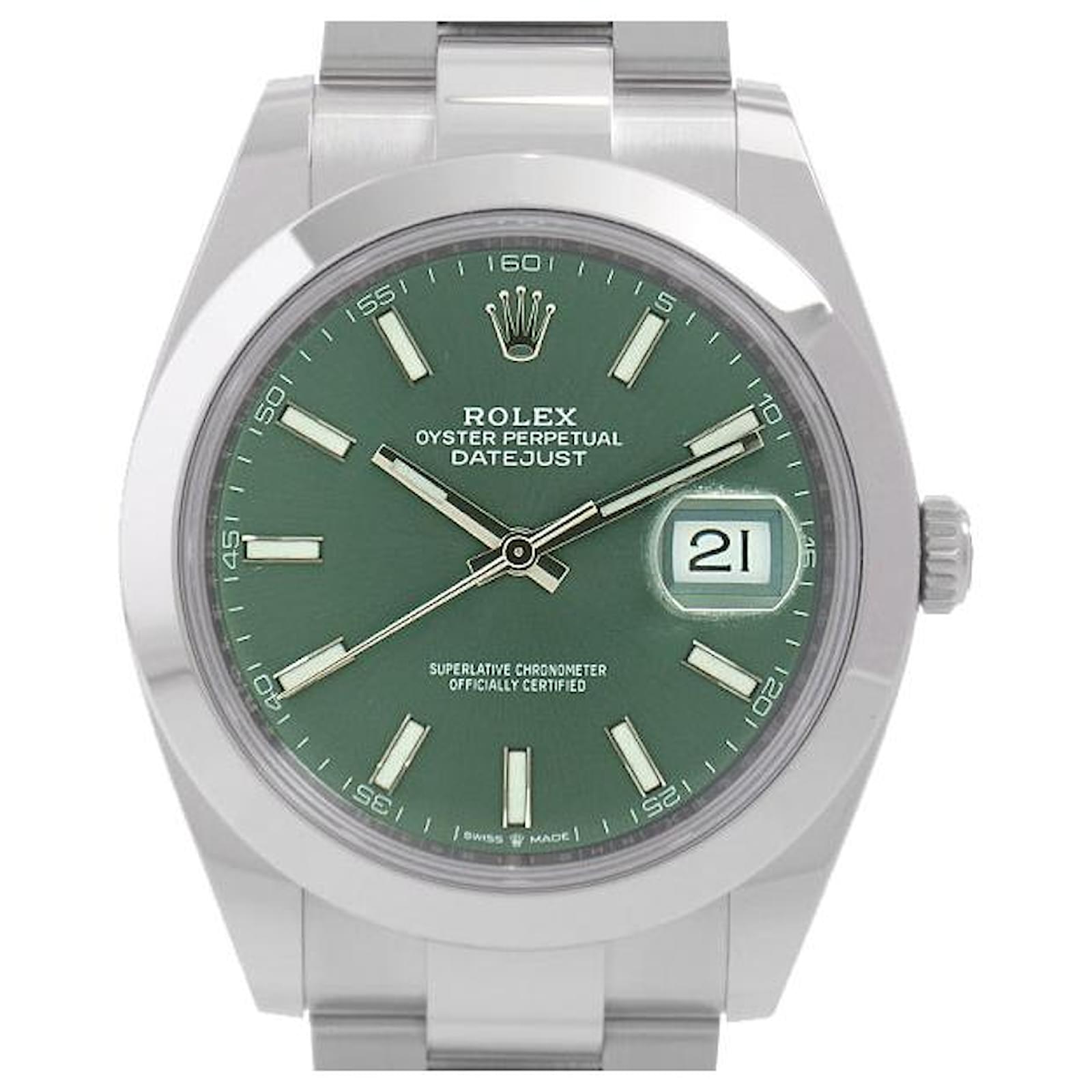 Orologio Automatico Rolex Datejust 41 con Quadrante Verde Menta